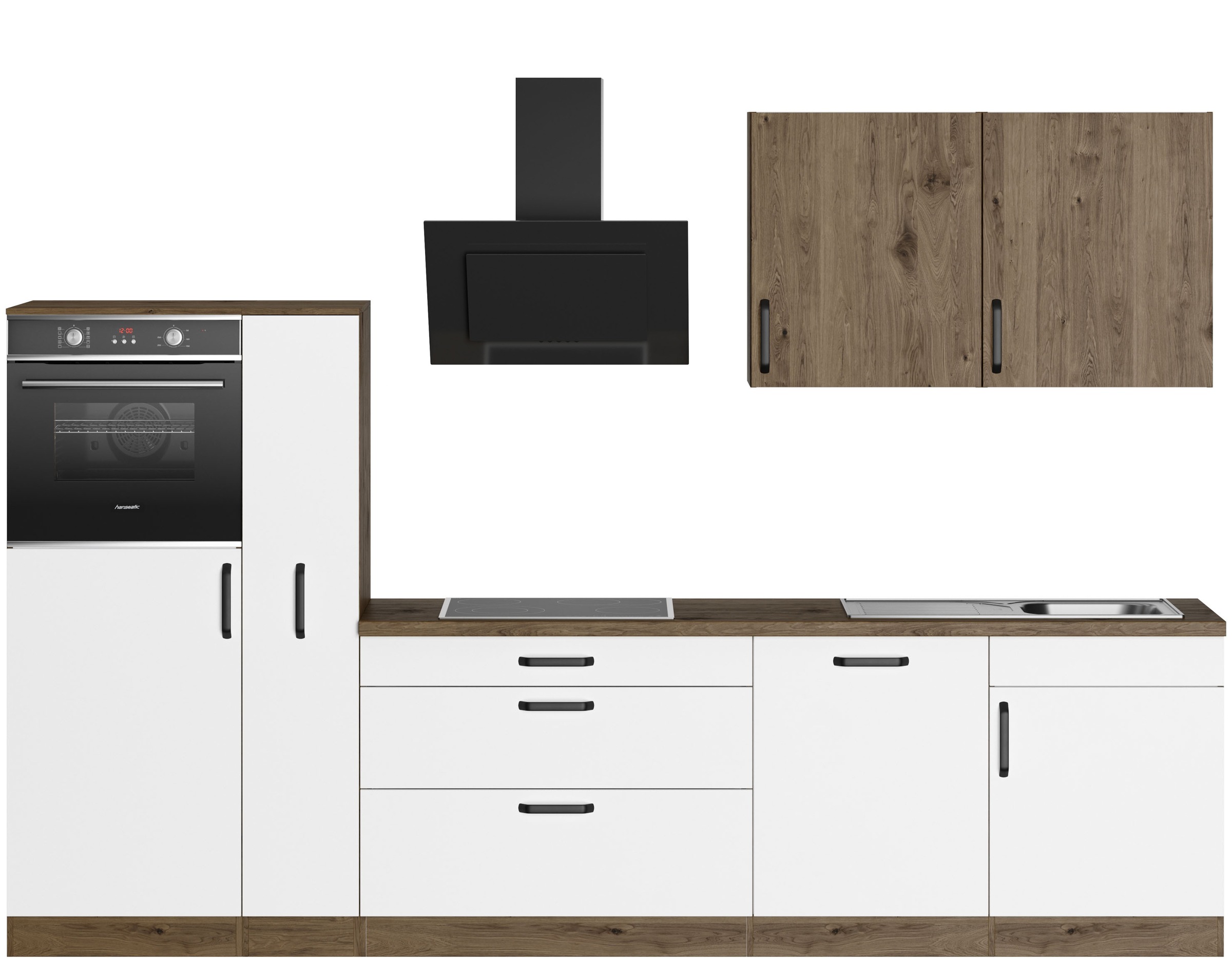 wiho Küchen Küchenzeile "Elba, TOPSELLER" wahlweise mit Hanseatic E-Geräten günstig online kaufen