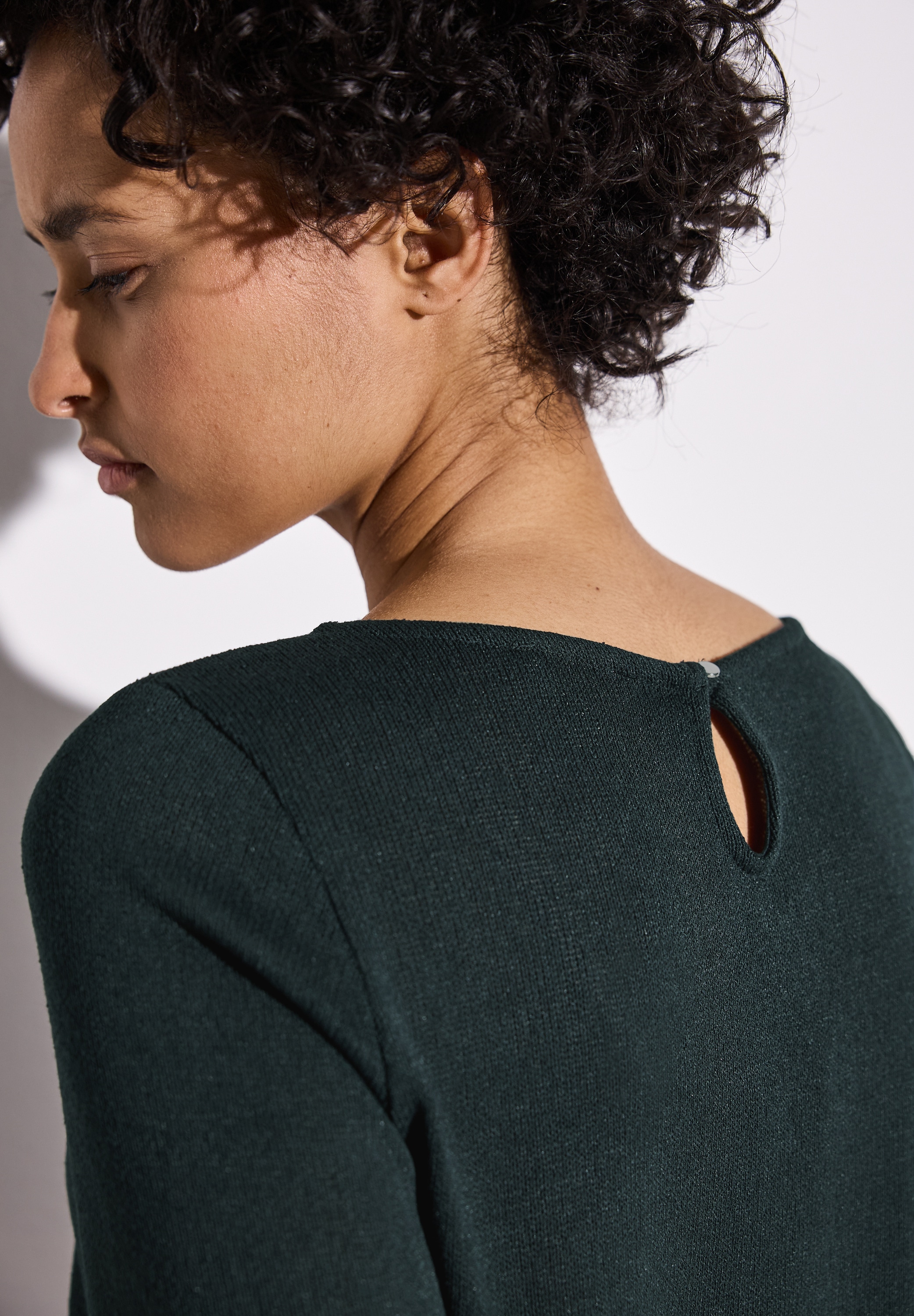 STREET ONE 3/4-Arm-Shirt, mit kleinem Cut-Out am Rücken