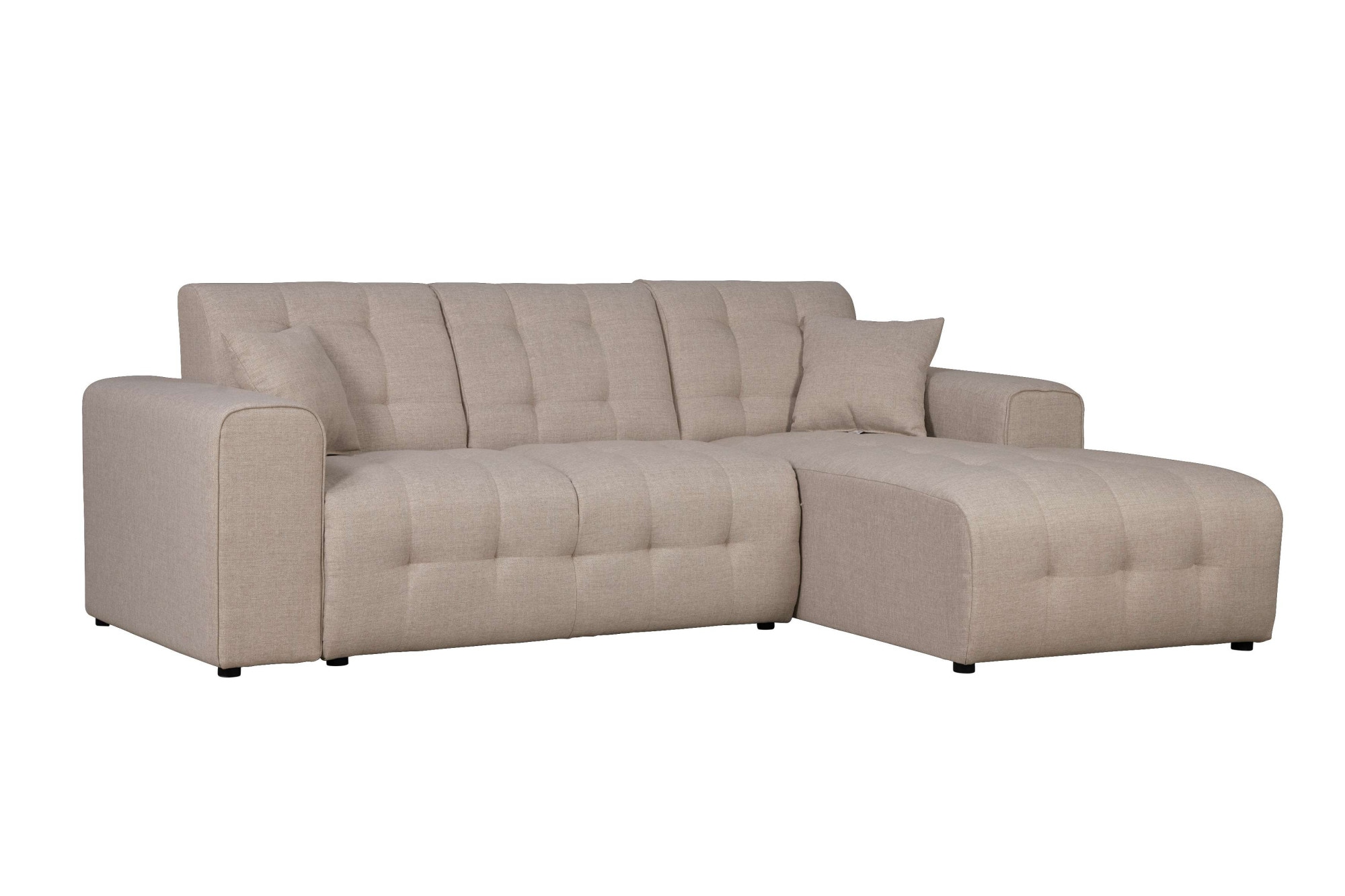 Home affaire Ecksofa »Nosia L-Form«, incl. 2 Zierkissen, mit feiner Steppung