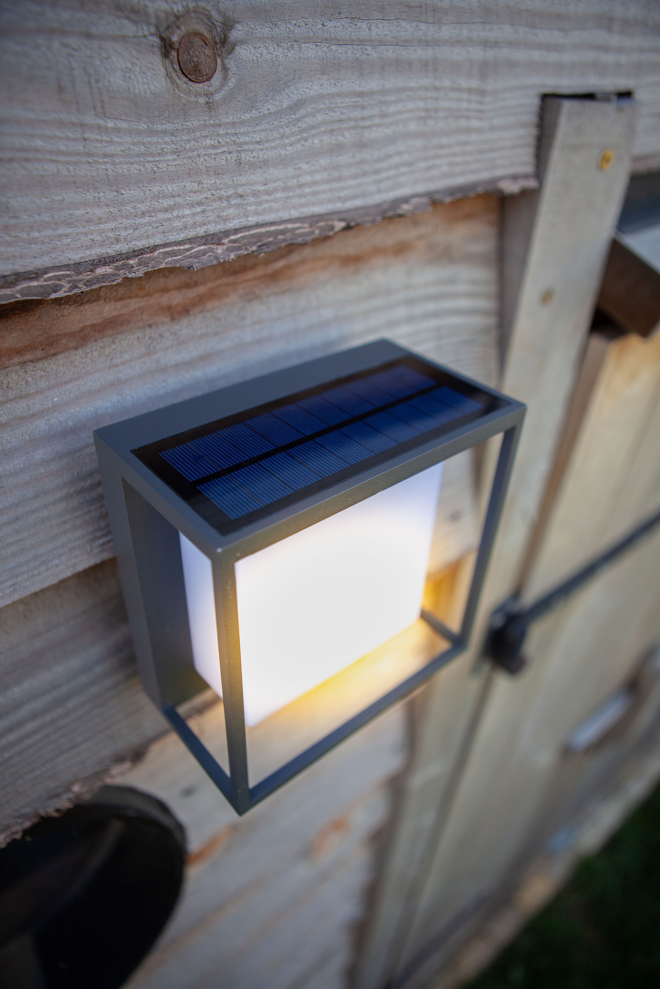 LUTEC LED Solarleuchte »CURTIS«, Leuchtmittel LED-Modul | LED fest integriert, Solarleuchte, Bewegungsmelder