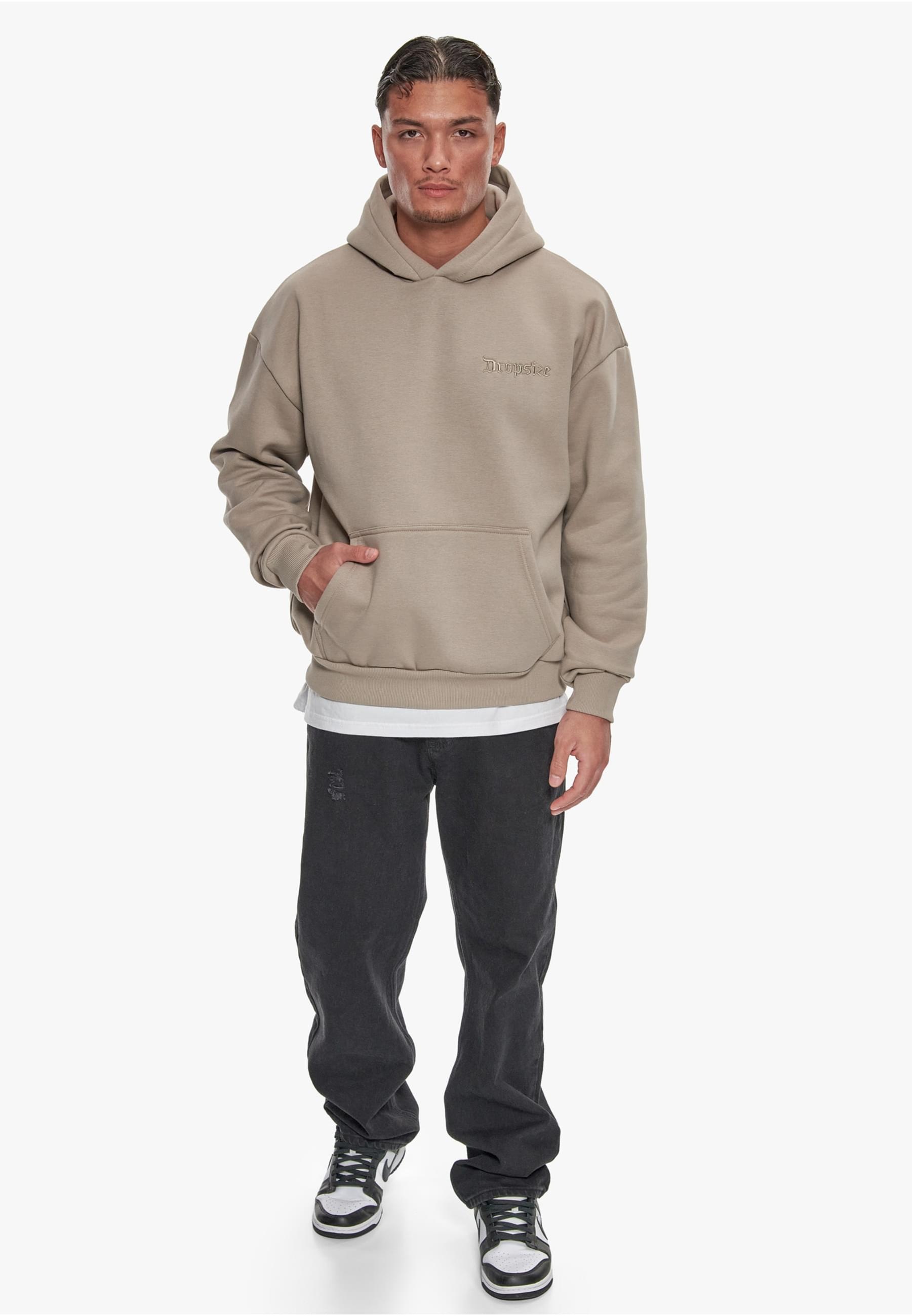 Dropsize Kapuzensweatshirt »Dropsize Herren Dropsize Heavy Oversize Embo Hoodie« 1 Stk. tlg.