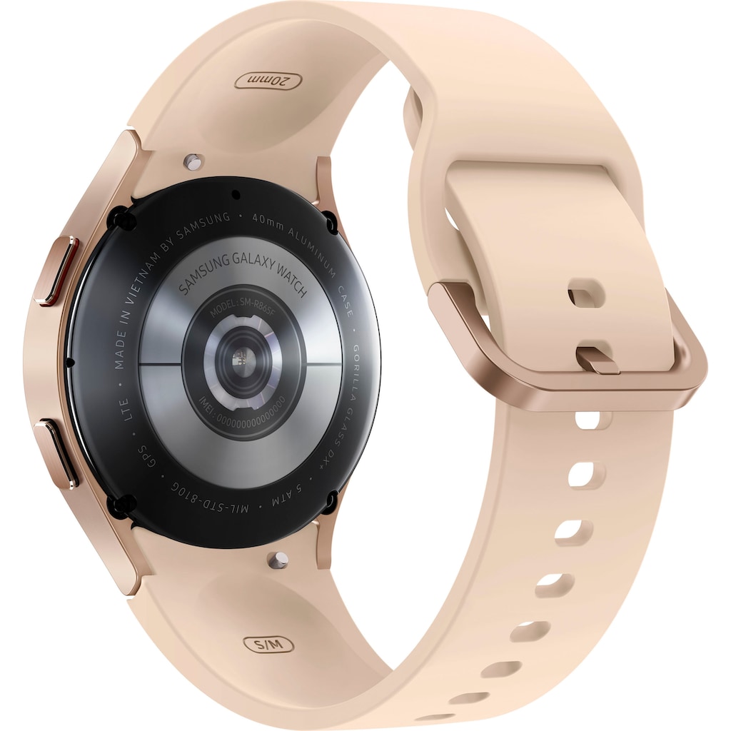 Samsung Smartwatch »Galaxy Watch 4-40mm LTE«, (Wear OS by Google Fitness Uhr, Fitness Tracker, Gesundheitsfunktionen)