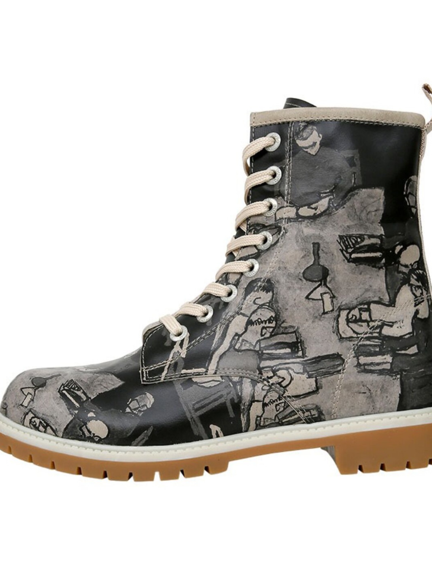 DOGO Schnürboots "Boots Supper Blackwhite Damen Boots / Female", Vegan günstig online kaufen