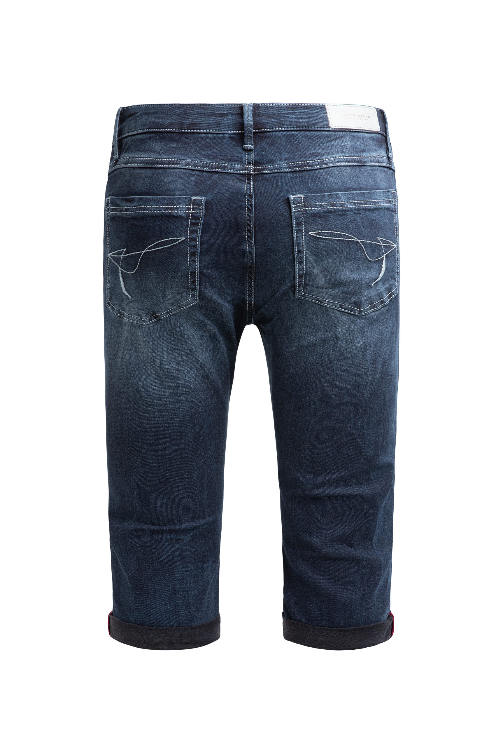 SOCCX Regular-fit-Jeans mit Turn-Up Saum