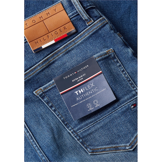 Tommy Hilfiger Slim-fit-Jeans »XTR SLIM LAYTON PSTR«, (1 tlg.), mit Tommy  Hilfiger Kontrastdetails ▷ bestellen | BAUR