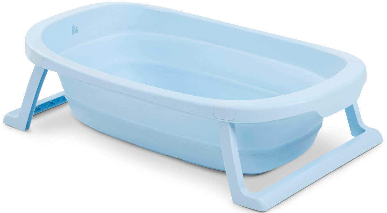 Babybadewanne »Wash N Fold M, Light Blue«, Faltbadewanne mit Wassertemperaturmessung...