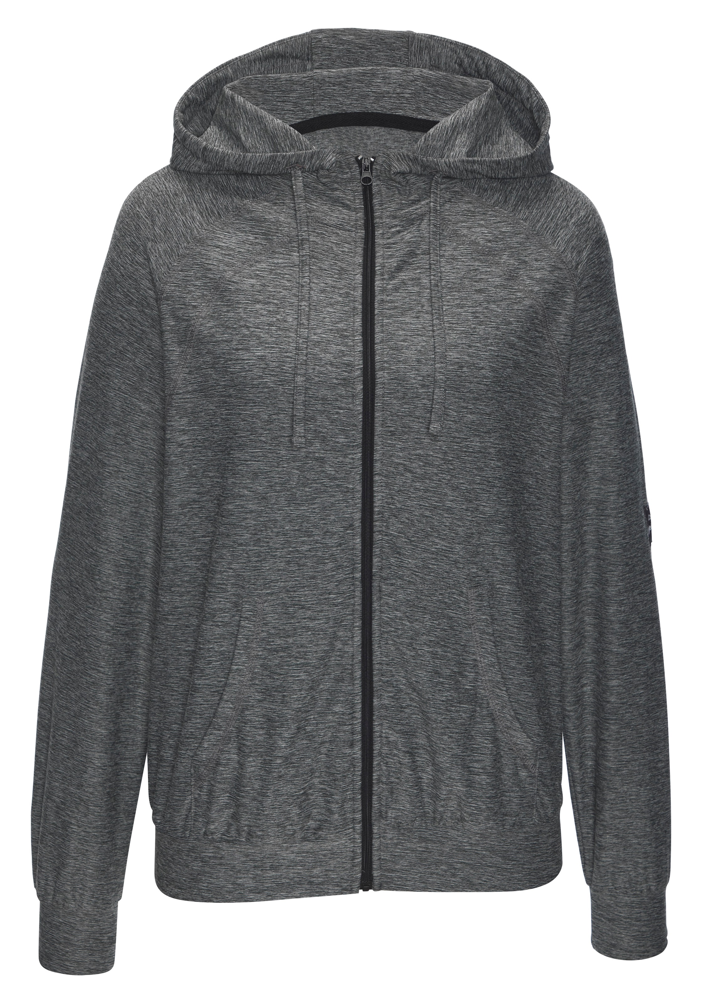 Vivance Active by Lascana Kapuzensweatjacke mit geteilte Kängurutasche, Home-und Loungewear-Serie