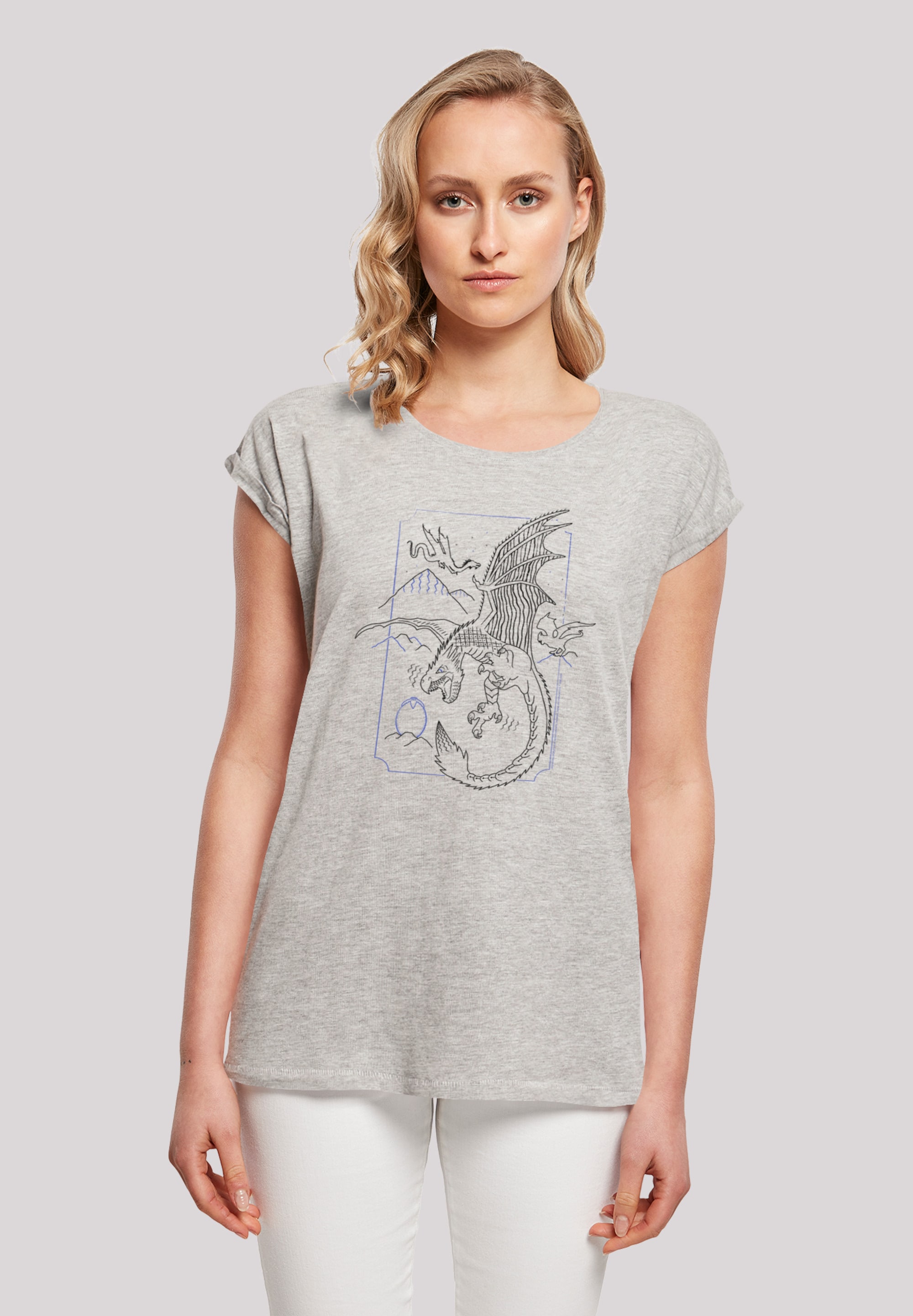 F4NT4STIC T-Shirt "Harry Potter Dragon Line Art", Print günstig online kaufen