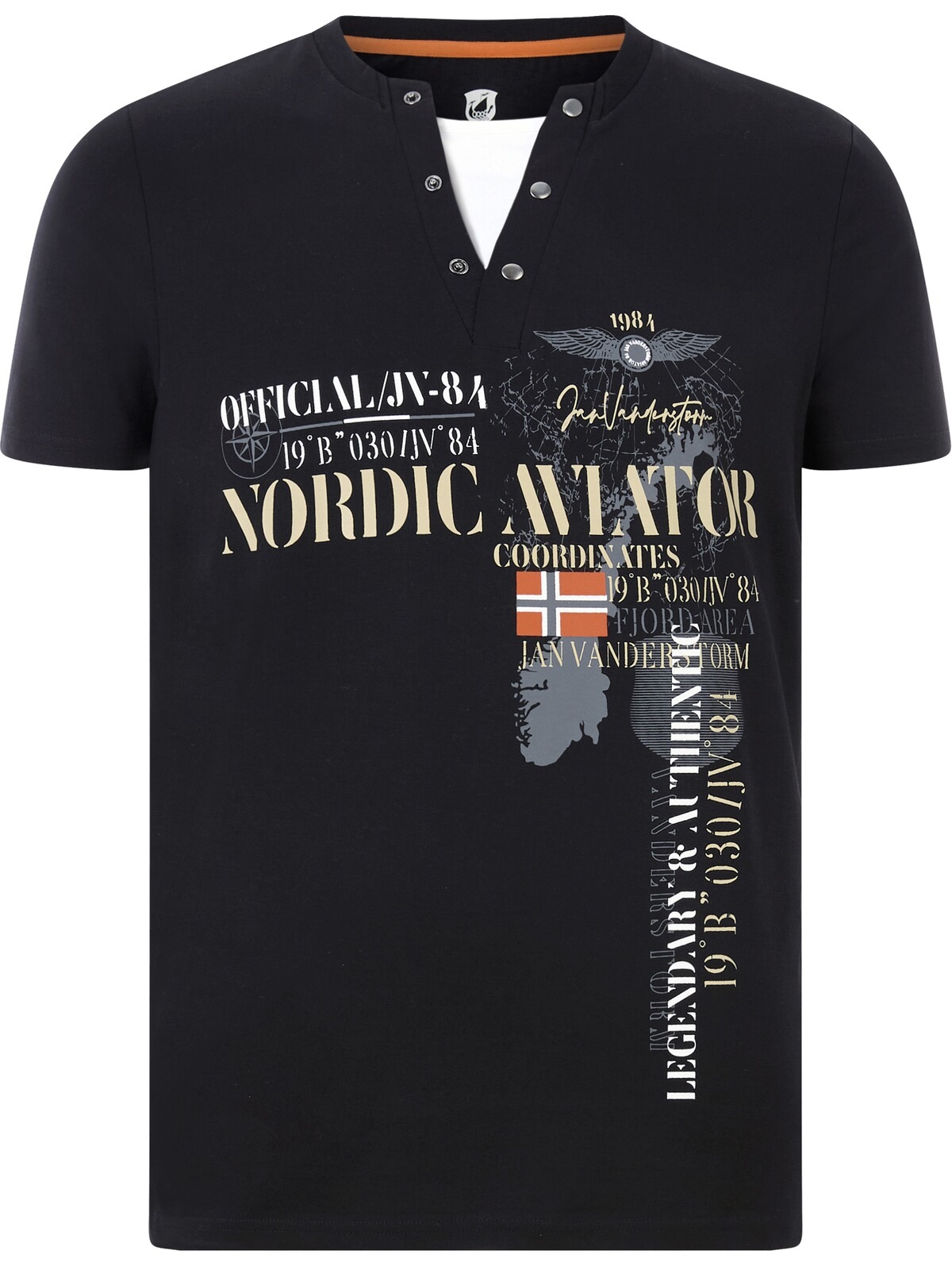 Jan Vanderstorm T-Shirt "T-Shirt ULJAS" günstig online kaufen