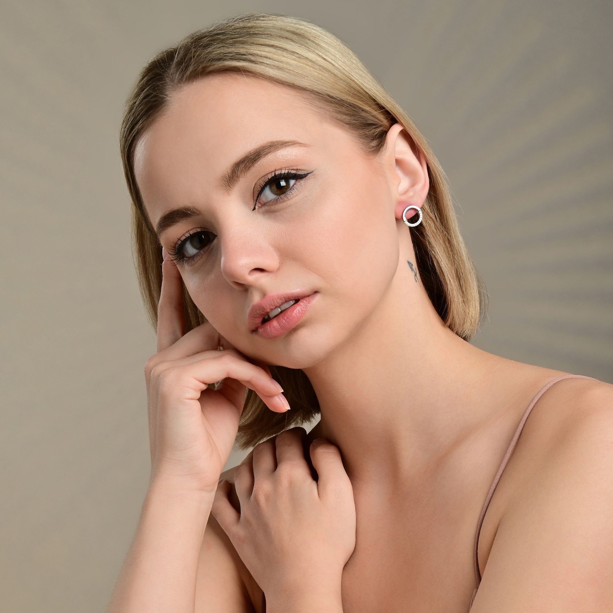 Adelia´s Paar Ohrhänger "Damen Ohrringe – Ohrstecker aus Edelstahl mit Stra günstig online kaufen