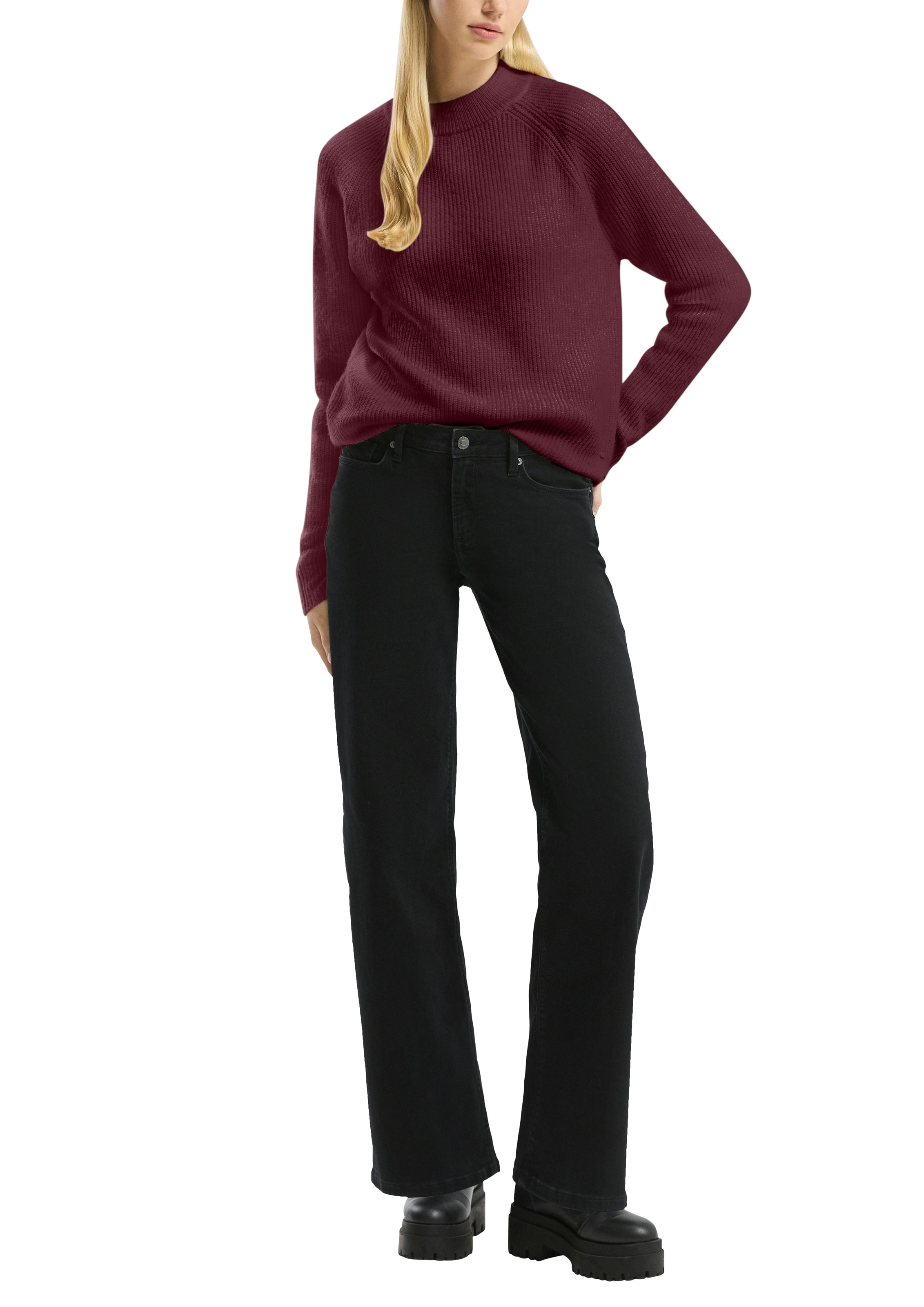 Thumbnail - QS Strickpullover mit Stehkragen