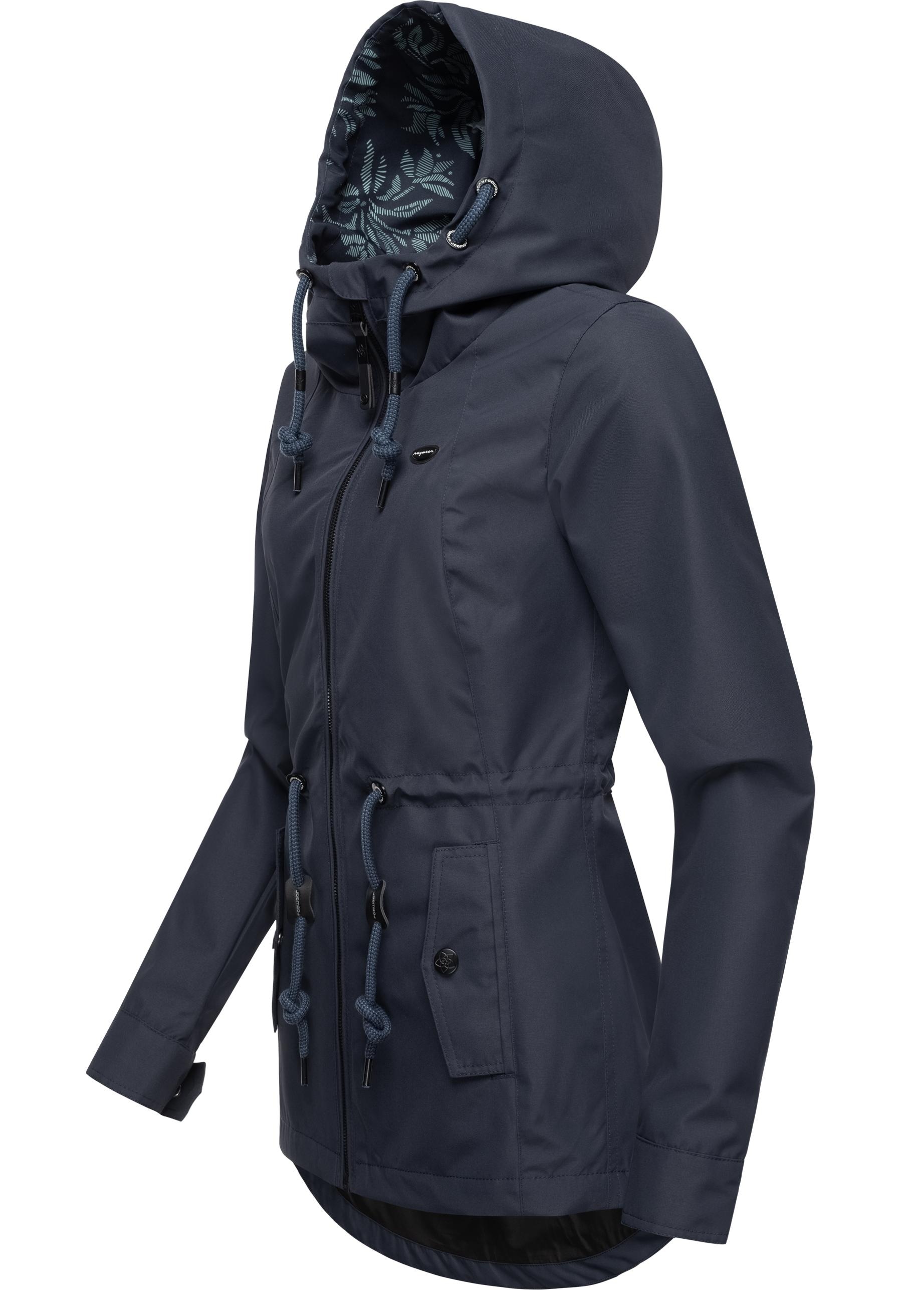 Ragwear Outdoorjacke »Monadis«, mit Kapuze, Leichte Damen Übergangsjacke mit wasserdichtem Obermaterial