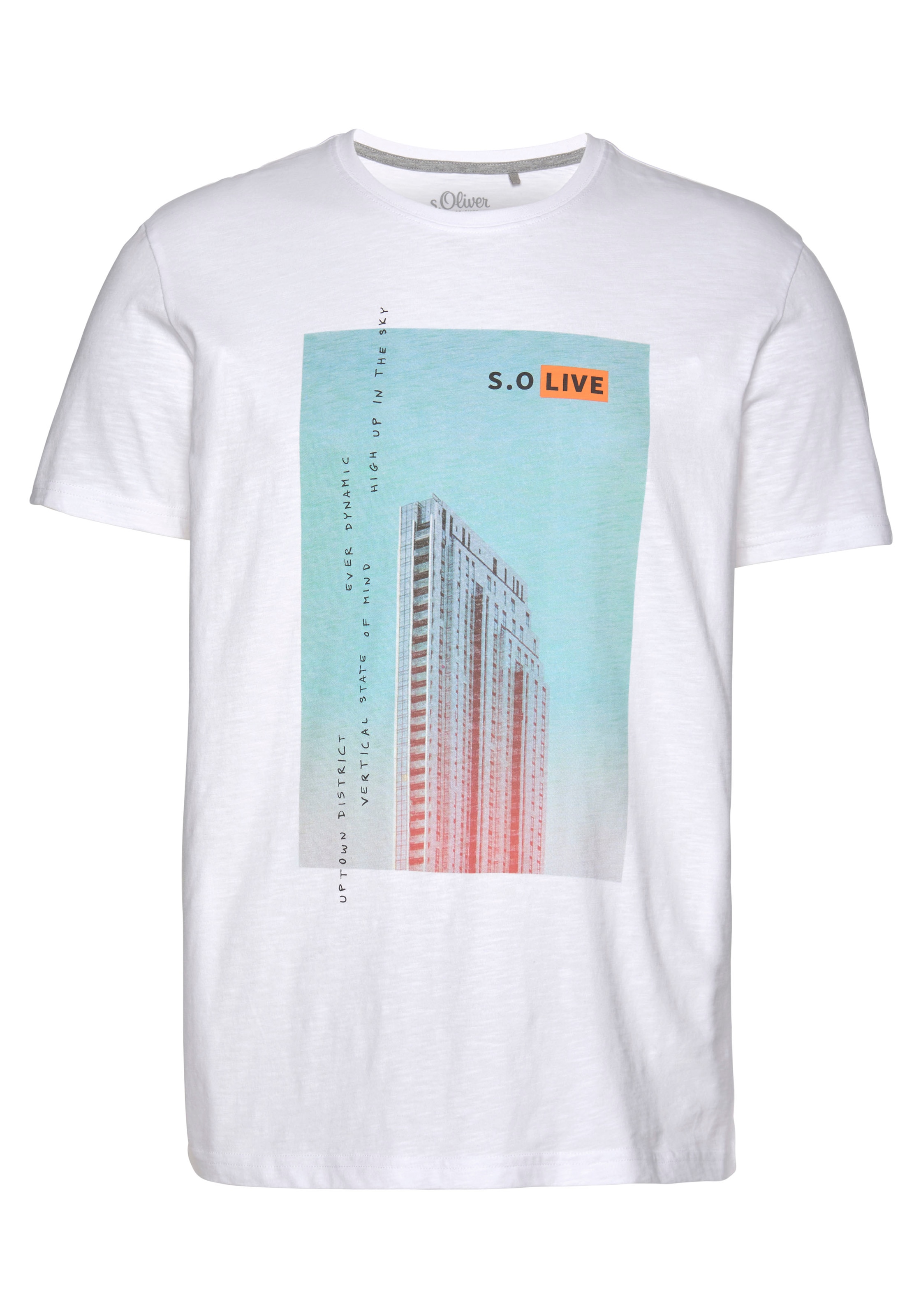s.Oliver T-Shirt, mit großem Frontprint