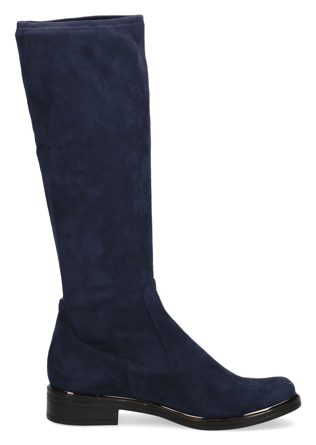 Caprice Schlupfstiefel, Blockabsatz, Langschaftstiefel in klassischer Linie, XS Schaft