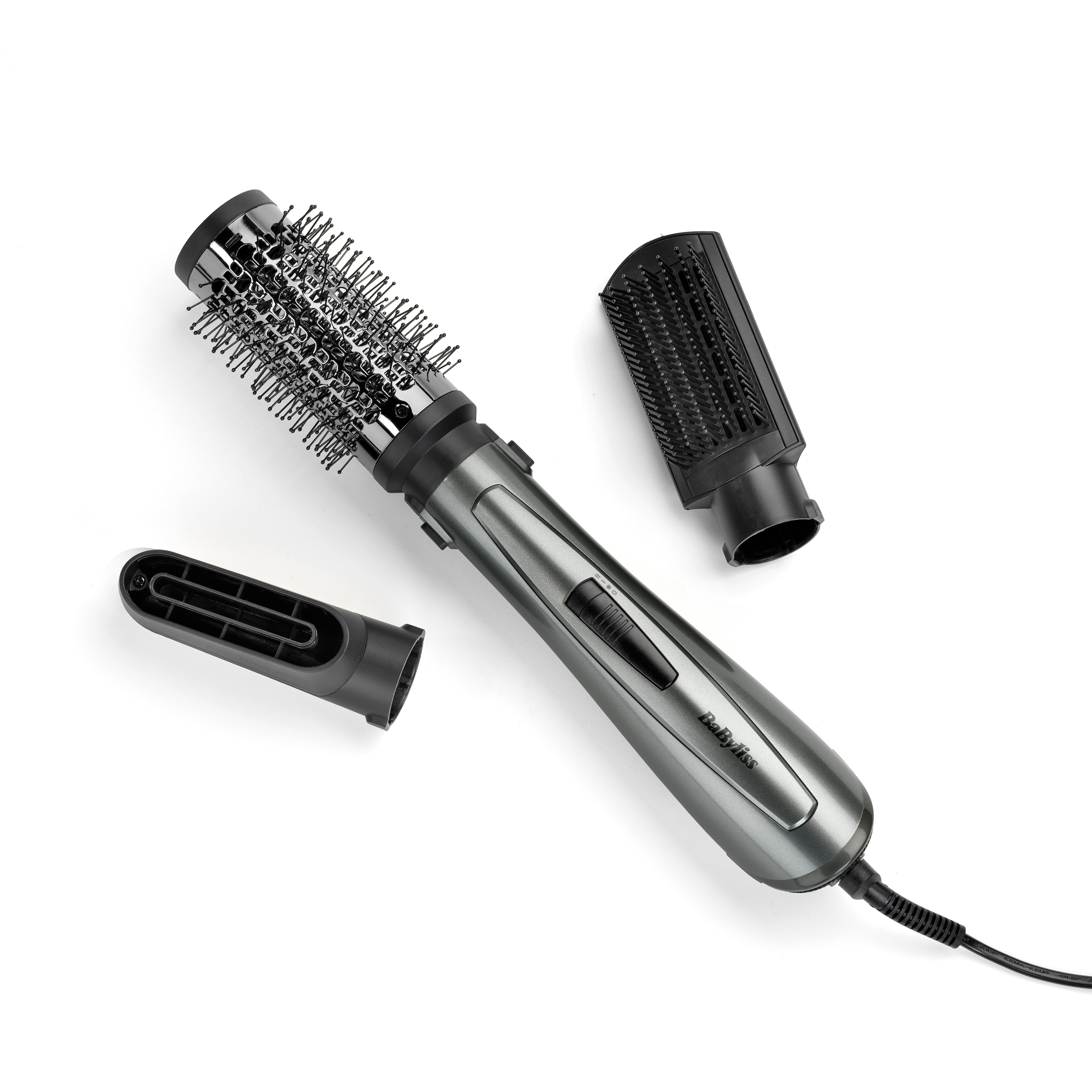 BaByliss "Xanadu Warmluftbürste mit 3 Aufsätzen, 1000W, AS261E" 3 Aufsätze Rundbürstenföhn, 3-in-1 Föhnen, Glätten, Volumen, Ionen-Technologie