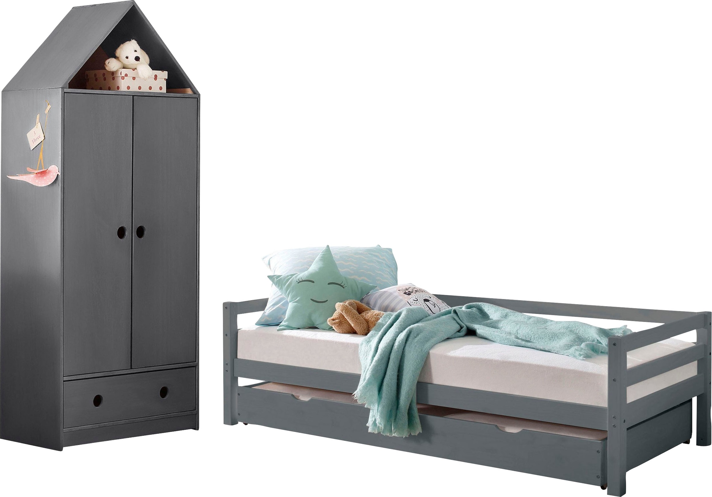 Lüttenhütt Jugendzimmer-Set "Alpi" Spar-Set, 2 Stk. tlg. Daybed mit 2. Lieg günstig online kaufen
