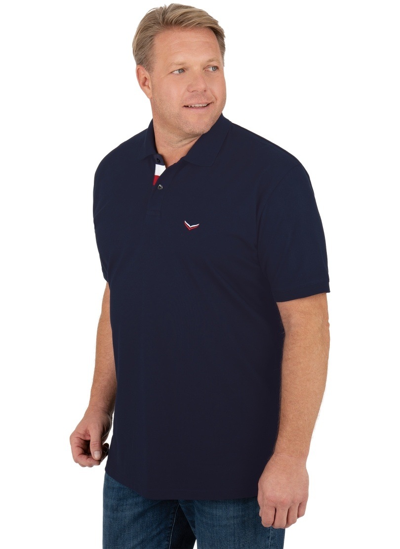 Trigema Poloshirt "TRIGEMA Poloshirt mit dreifarbiger Knopfleiste" 1 Stk. t günstig online kaufen