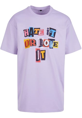 T-Shirt »Upscale by Mister Tee Unisex Hate it or Love it Oversize Tee«, (1 tlg.)