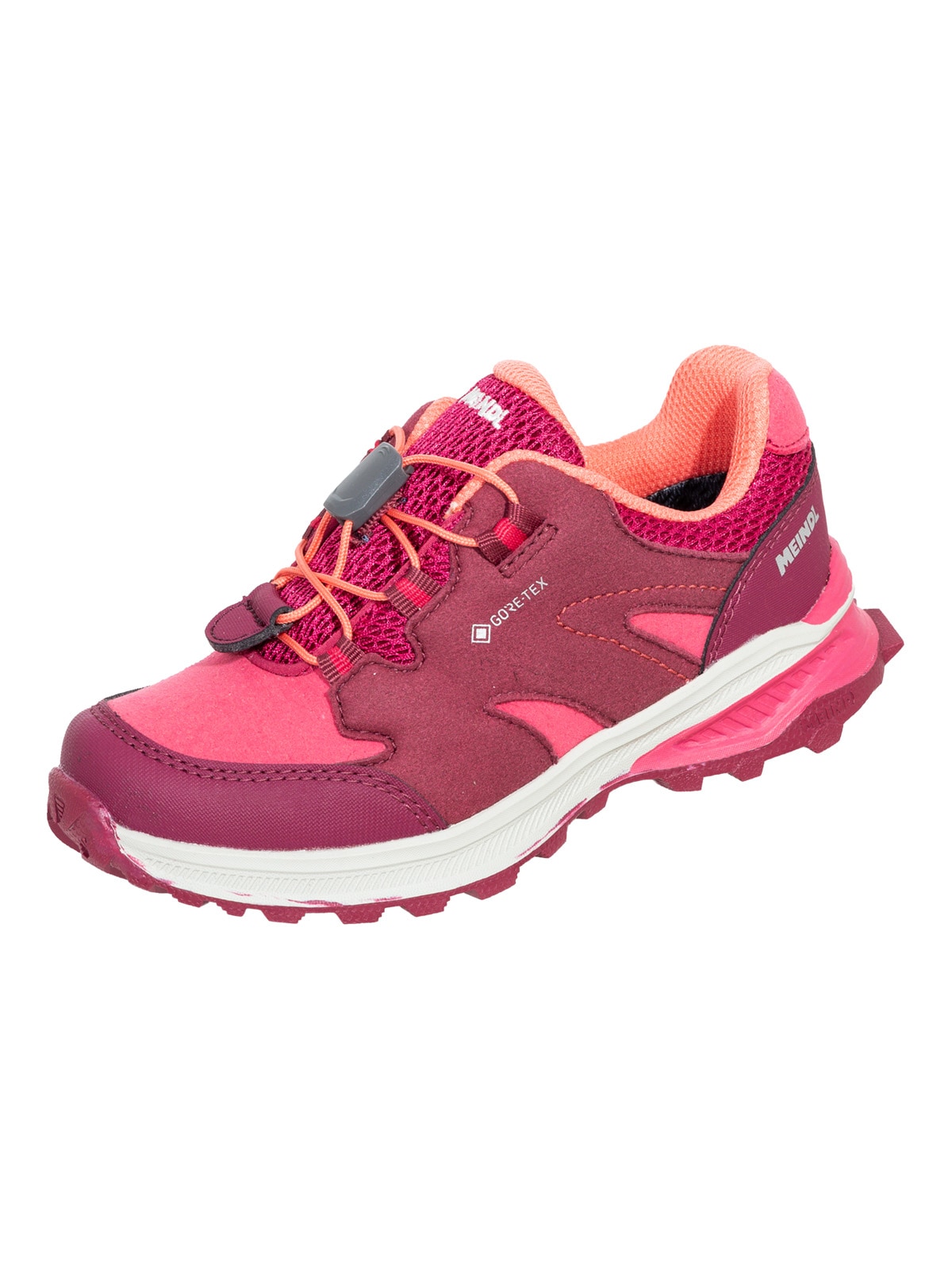 Meindl Wanderschuh "Meindl Kivo Junior GTX brombeer" Herausnehmbares Best-Fit-Fußbett für optimalen Sitz bei Kinderfüßen