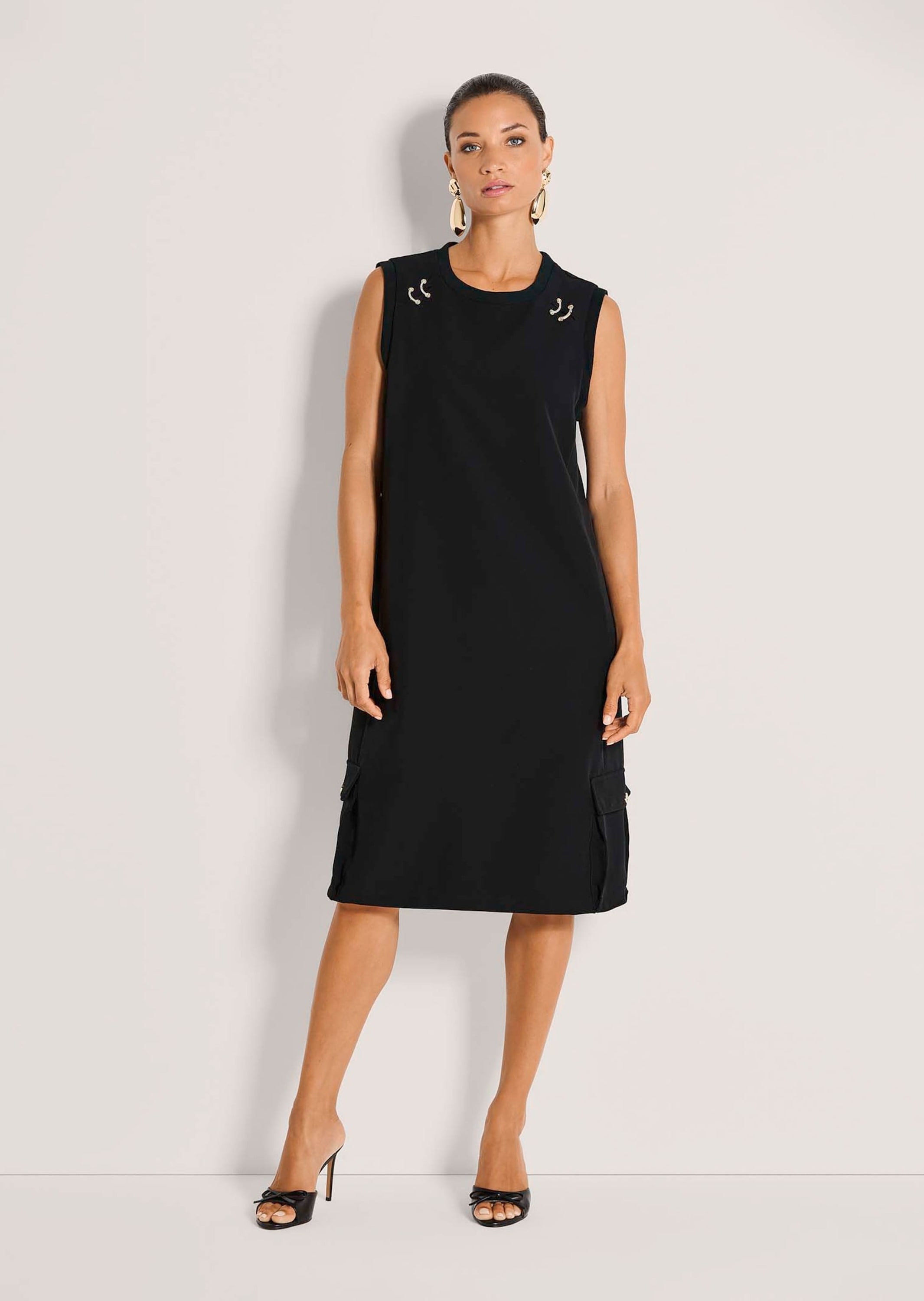 MADELEINE Sommerkleid »Jerseykleid Midikleid mit Schmuckelementen«