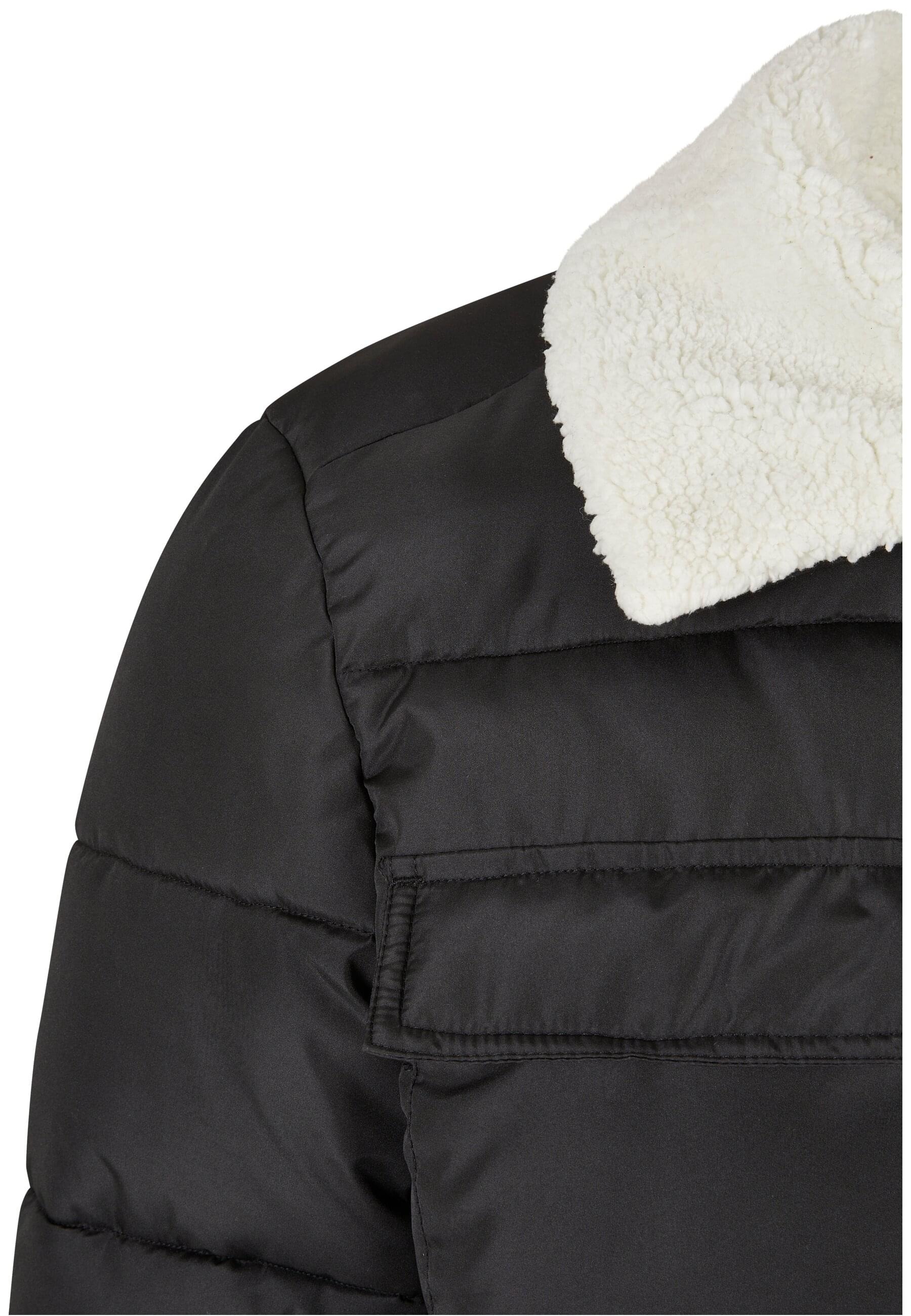 URBAN CLASSICS Winterjacke »Urban Classics Herren Sherpa Collar Padded Shirt Jacket«, (1 St.), ohne Kapuze