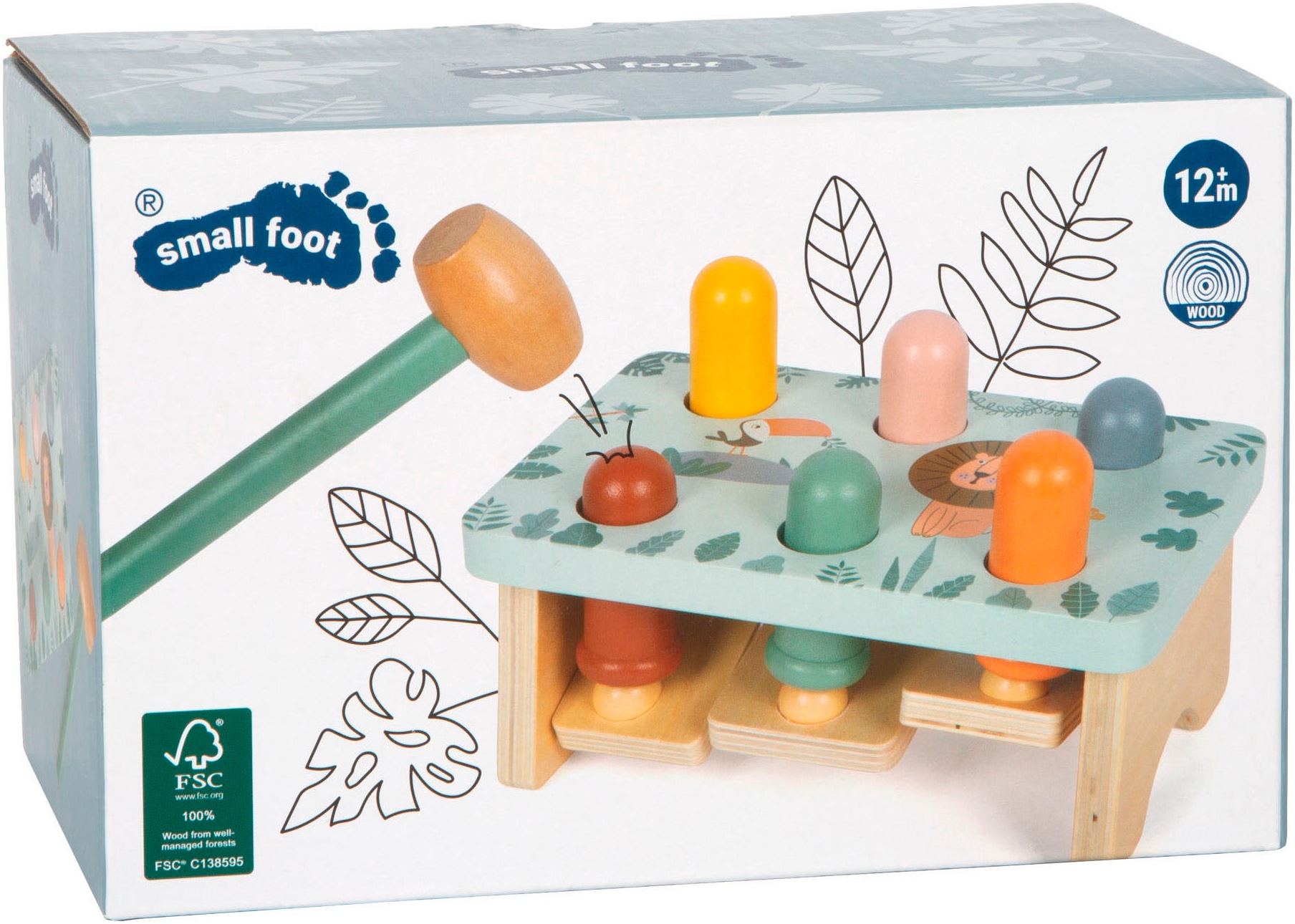 Small Foot Klopfbank »Safari« aus Holz, FSC® - schützt Wald