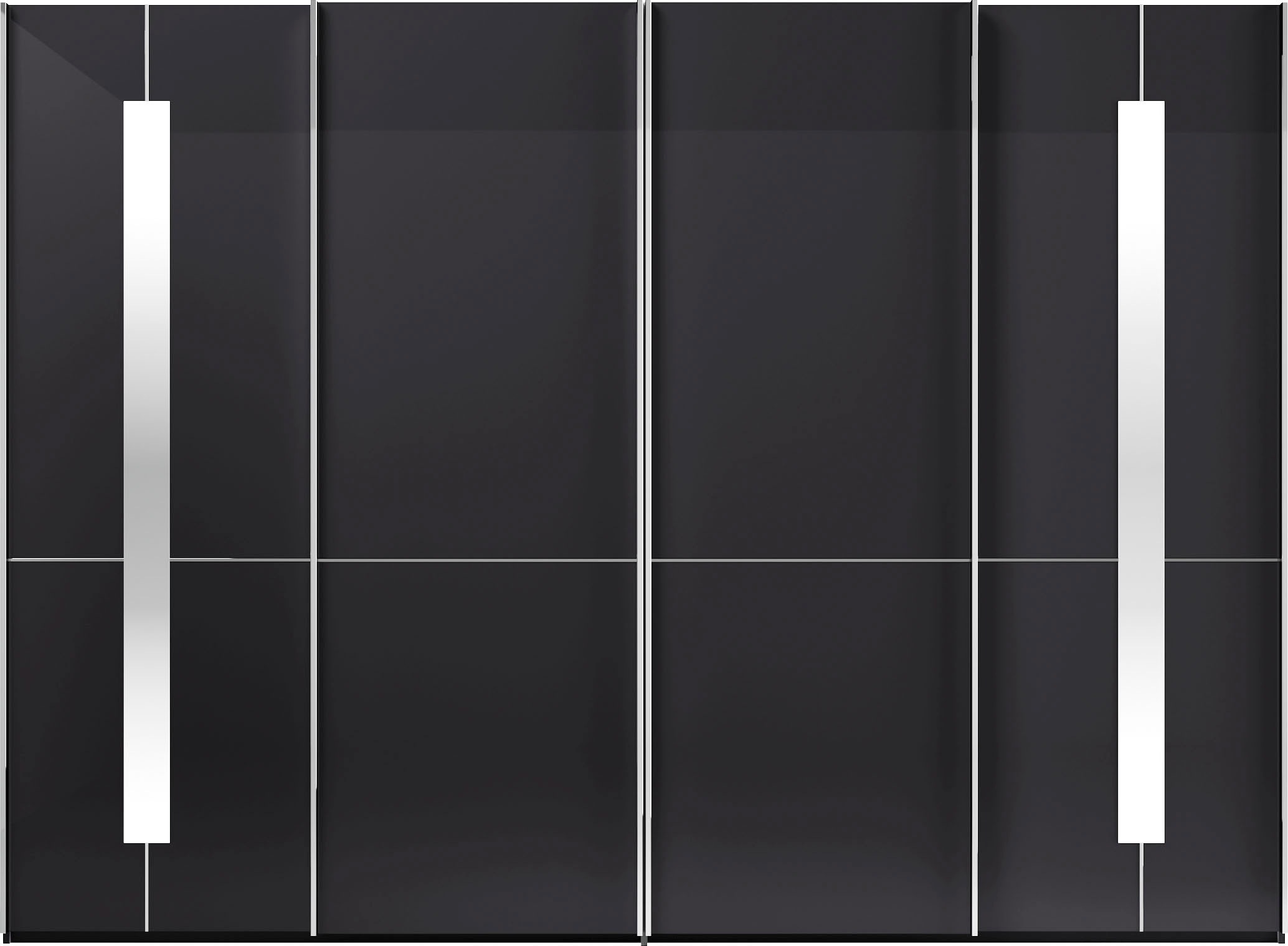 Thumbnail - Musterring Schwebetürenschrank "Imola W", inkl. Einlegeböden und Kleiderstangen, mit Glastüren inkl. Zierspiegel