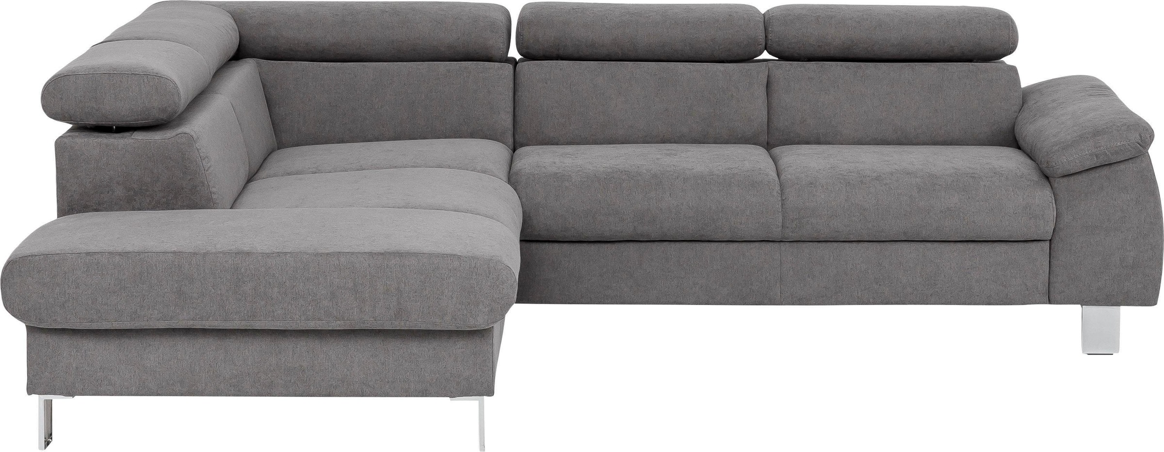 COTTA Ecksofa "Komaris L-Form, B: 249 cm" mit Kopfteilverstellung, optional günstig online kaufen
