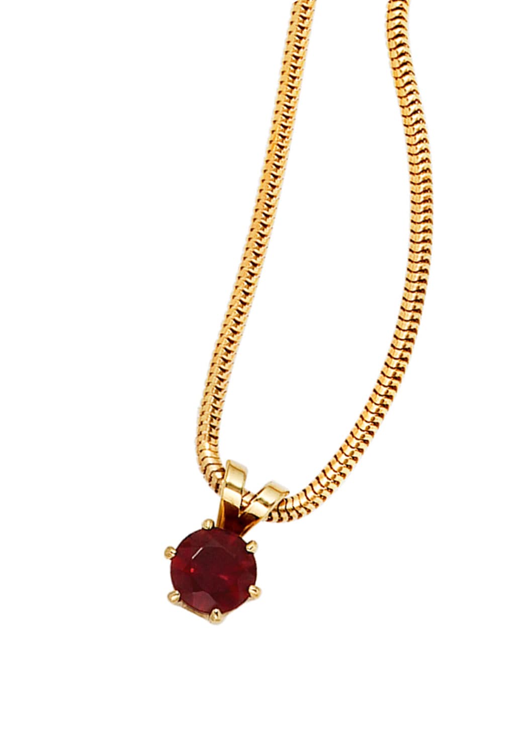 JOBO Kettenanhänger »Anhänger mit Granat«, 585 Gold