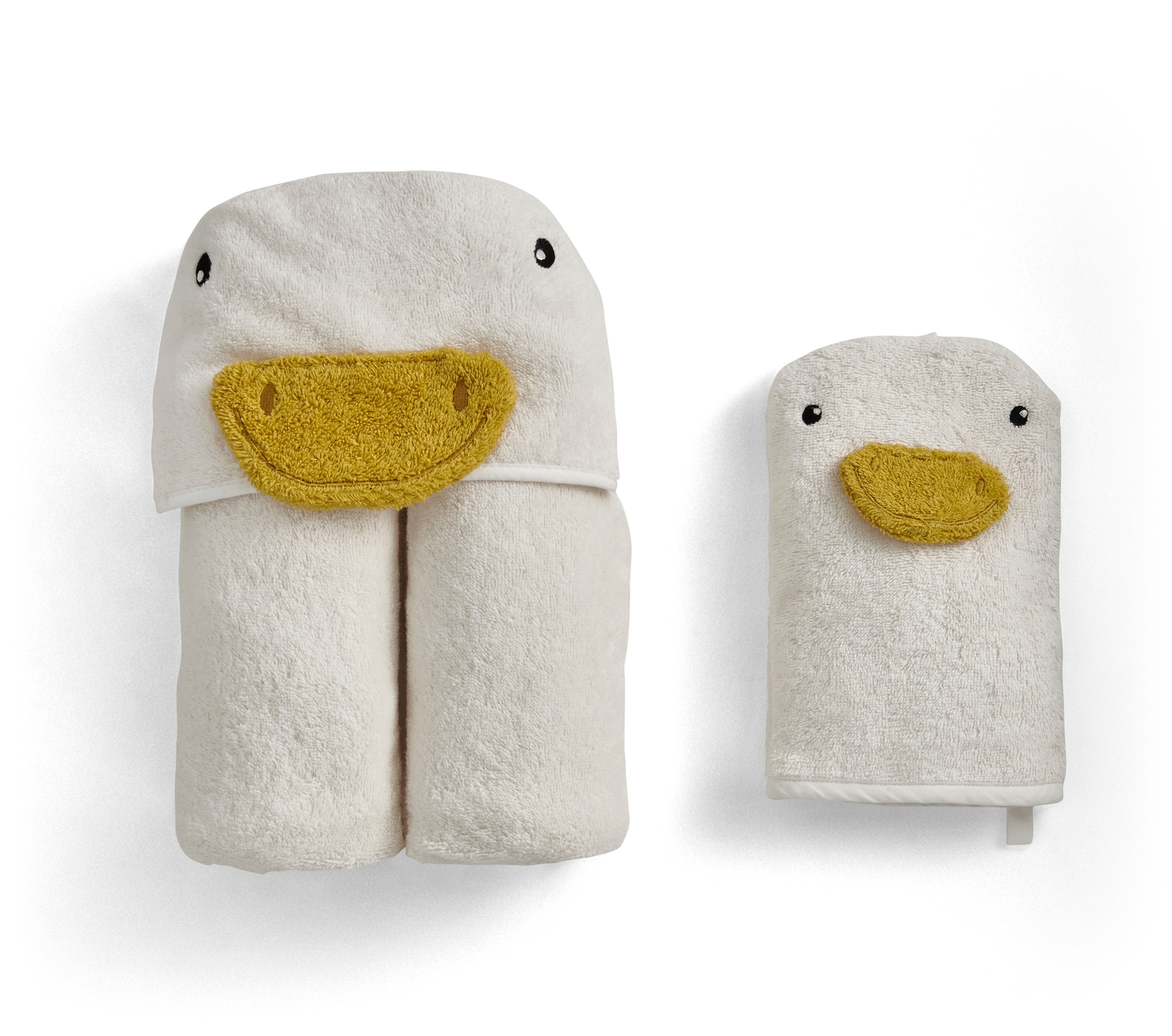 Thumbnail - Christy Handtuch Set "Christy Baby Gans" Set 2 Stk. Walkfrottier 1 Kapuzen-Badetuch (95x90 cm) und 1 Waschhandschuh (23x...