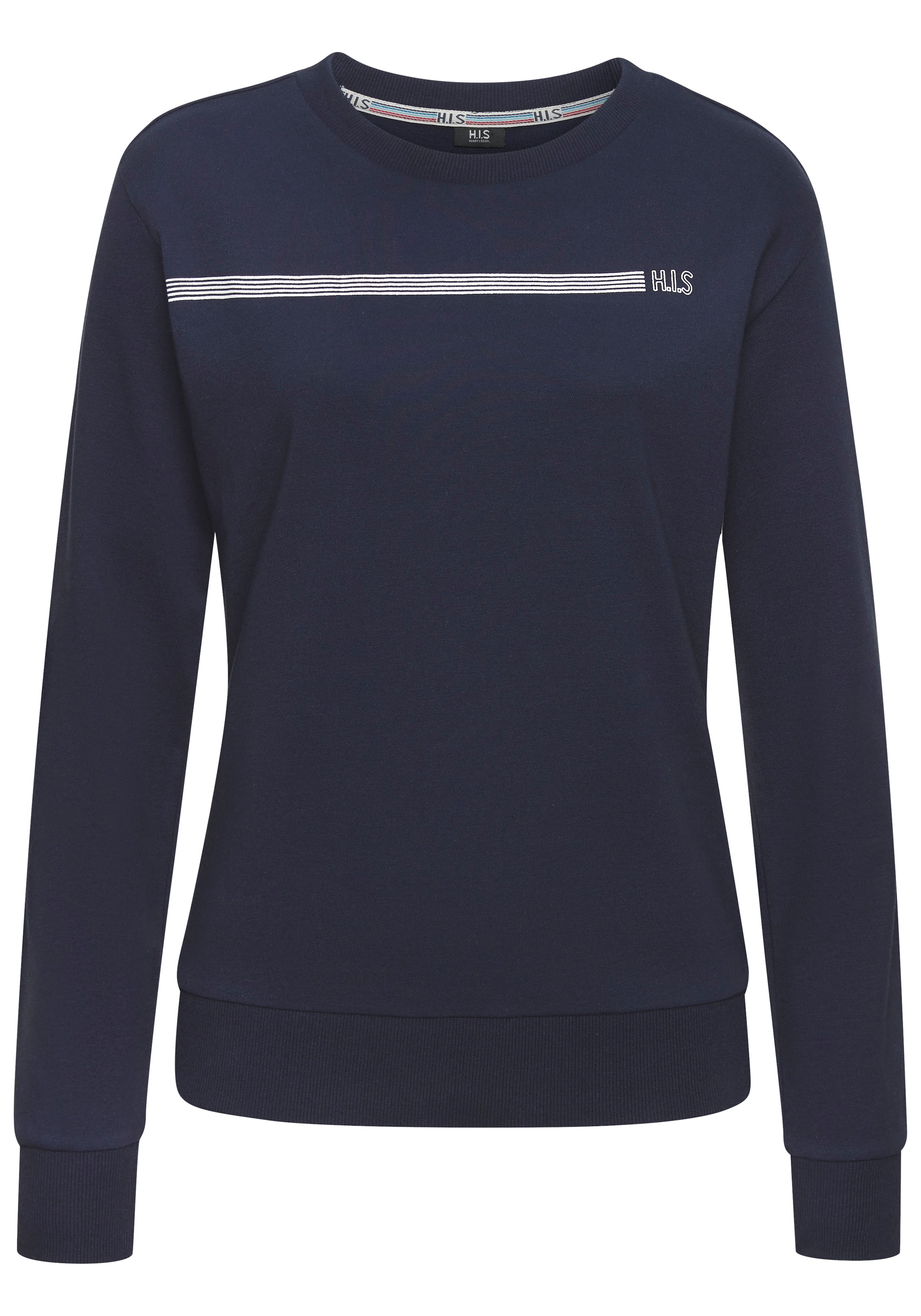 H.I.S Sweatshirt, Basic mit Logodruck, Loungewear