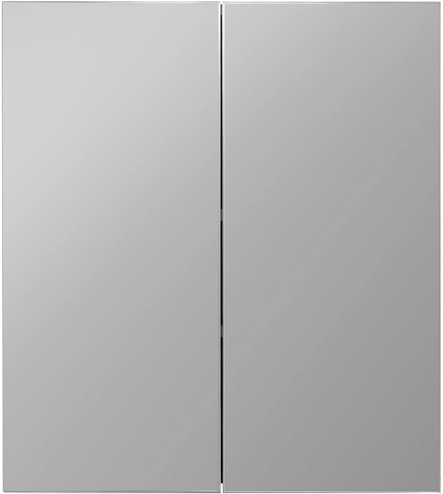 welltime Spiegelschrank "Sovana" Badschrank wahlweise mit oder ohne Beleuchtung - (B/T/H) 60/18/67 cm