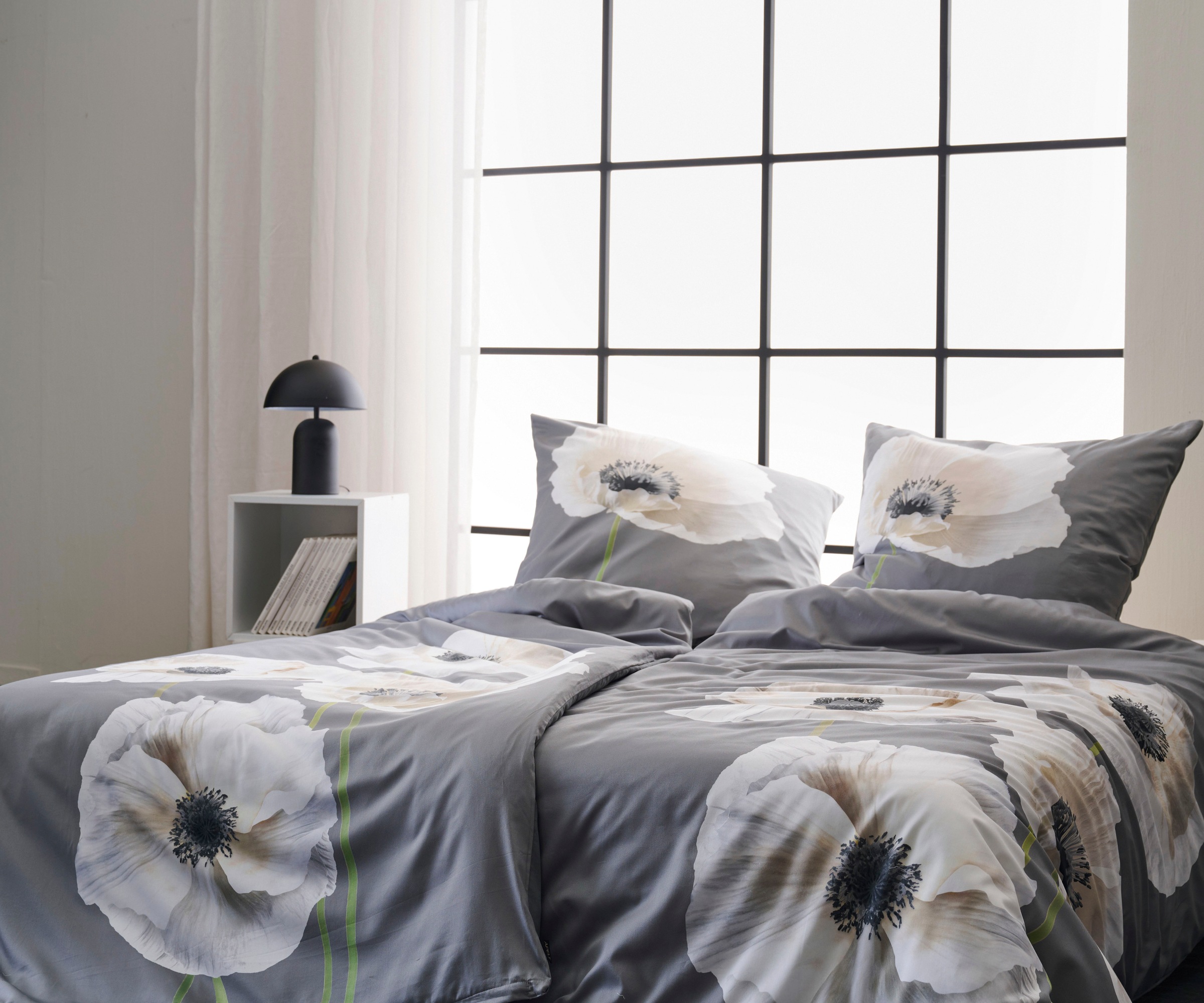 APELT Bettwäsche "Poppy Gots" 2 Stk. Bio-Baumwolle, Pflegeliecht günstig online kaufen