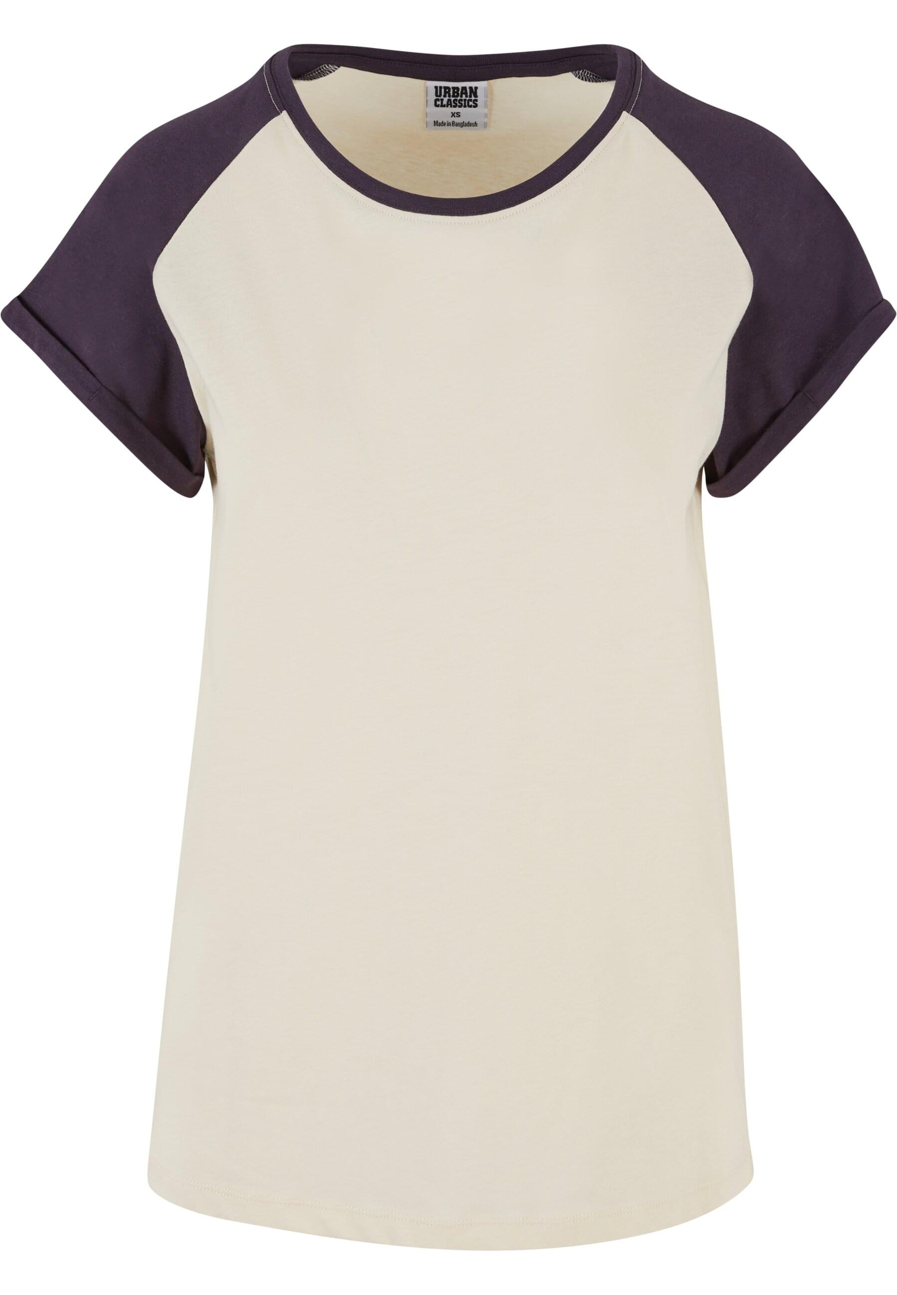 Kurzarmshirt »Urban Classics Damen Ladies Contrast Raglan Tee«