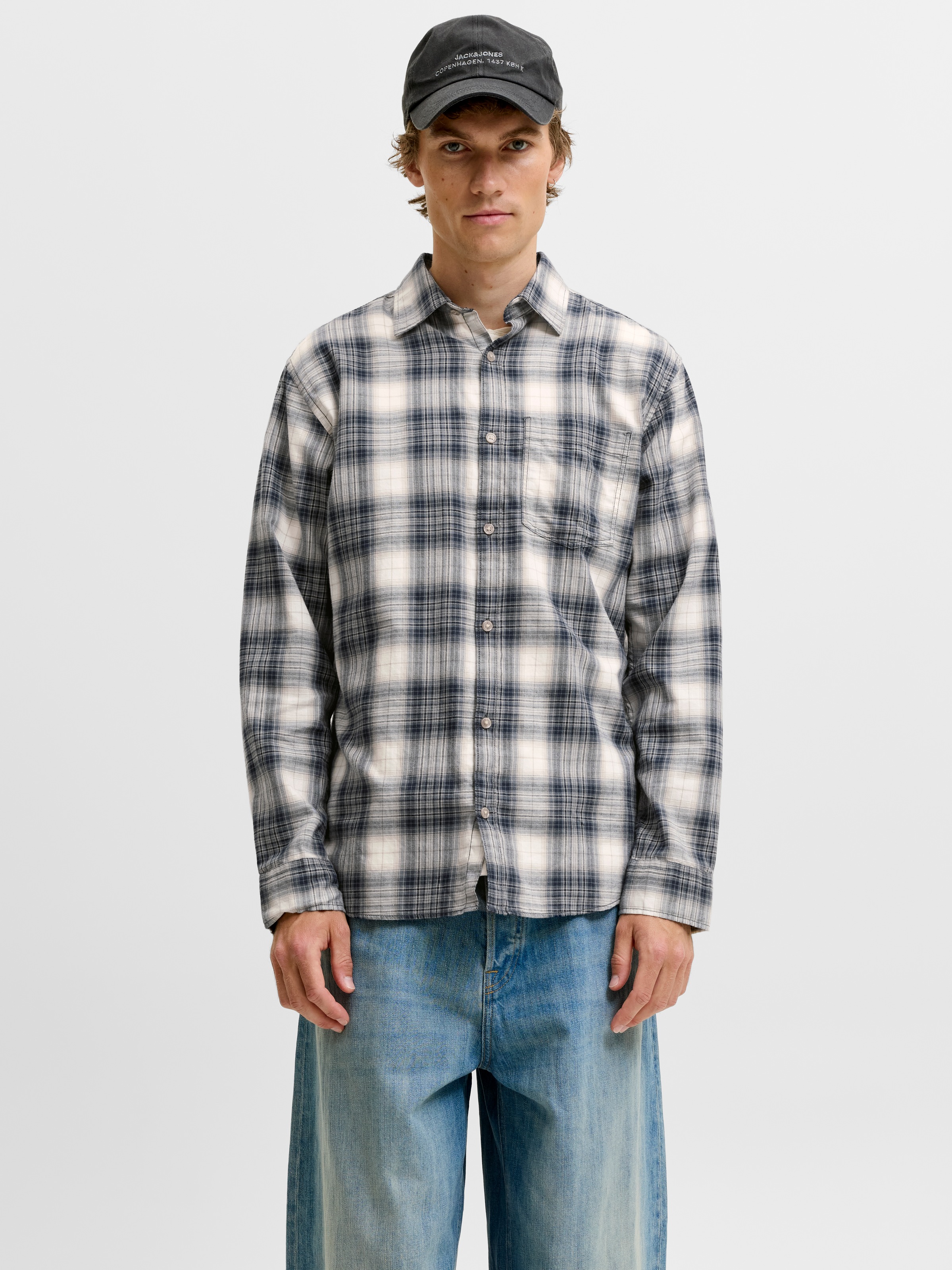 Jack & Jones Langarmhemd »JJJAMES FLANNEL SHIRT L/S« Baumwolle, regular fit