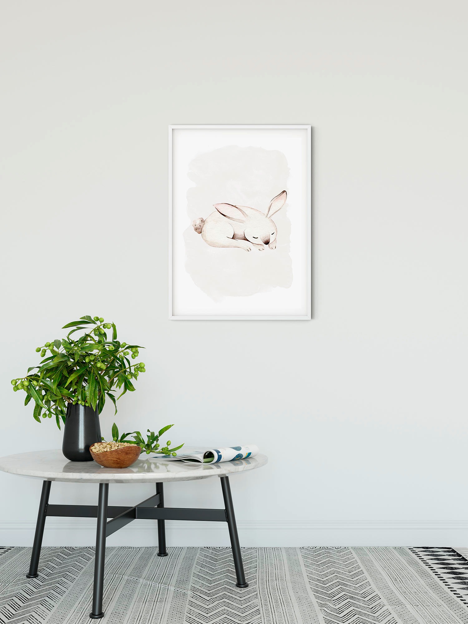 Komar Bild "Sleepy Bunny", Natur, (1 St.), Wandbild zur Dekoration - ohne R günstig online kaufen