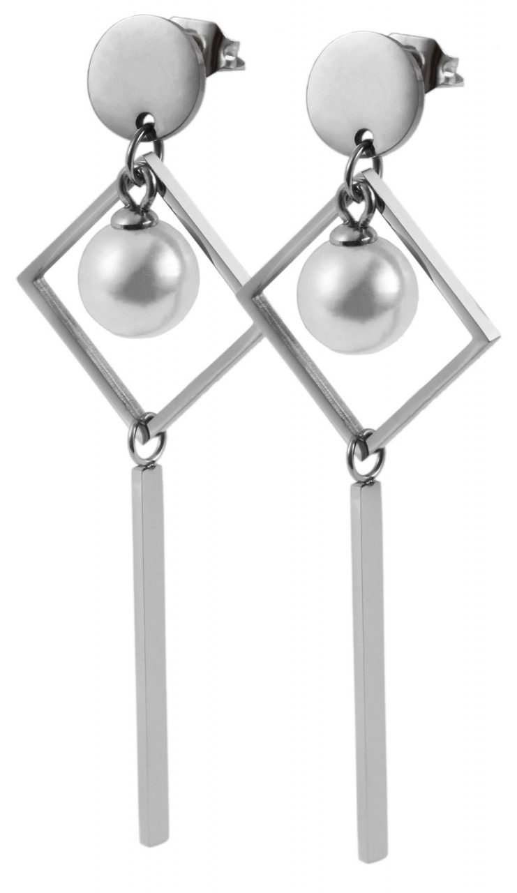 Adelia´s Paar Ohrhänger »Damen Ohrstecker aus Edelstahl und Perle«