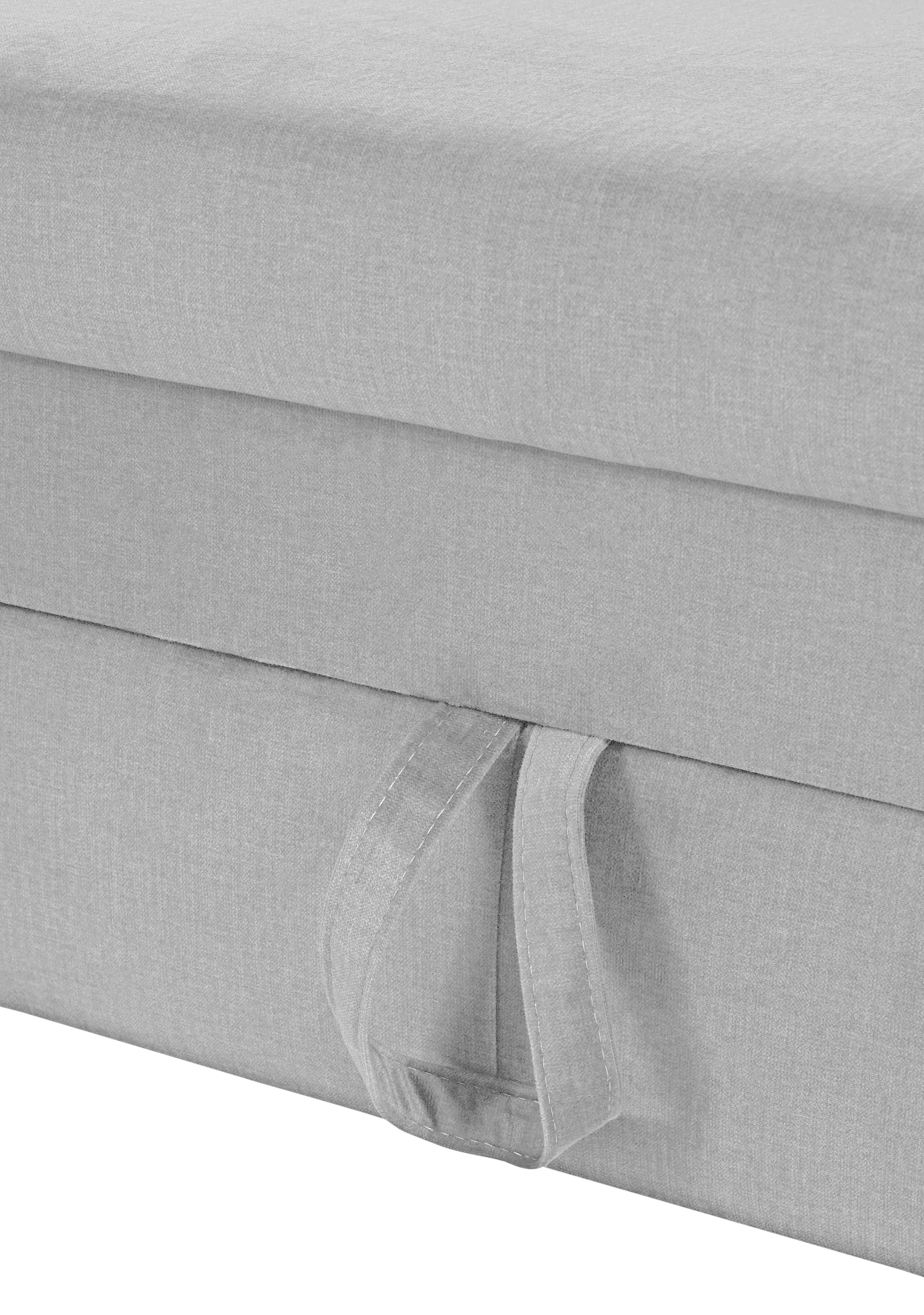 COTTA Ecksofa »Morven L-Form mit Kopfteilverstellung«, wahlweise mit Bettfunktion, Bettkasten & Wireless-Charger