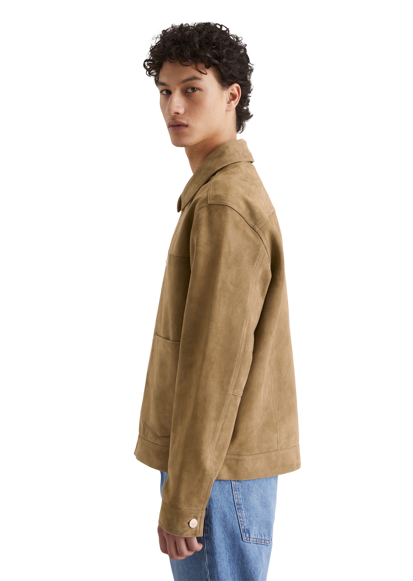 Marc O'Polo DENIM Lederjacke »aus weichem Ziegenleder«
