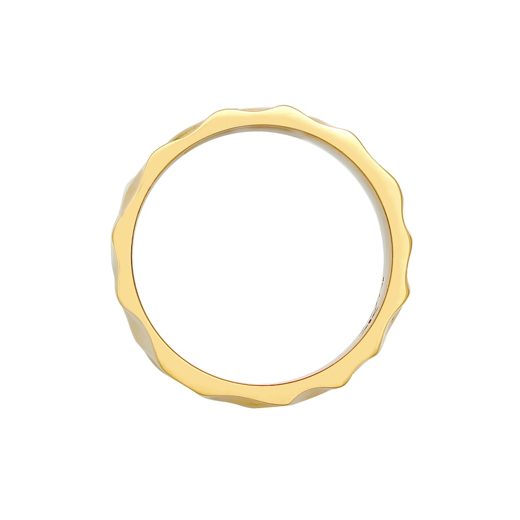 Kuzzoi Silberring »Herren Bandring Geschmiedet Used Look 925 Silber«