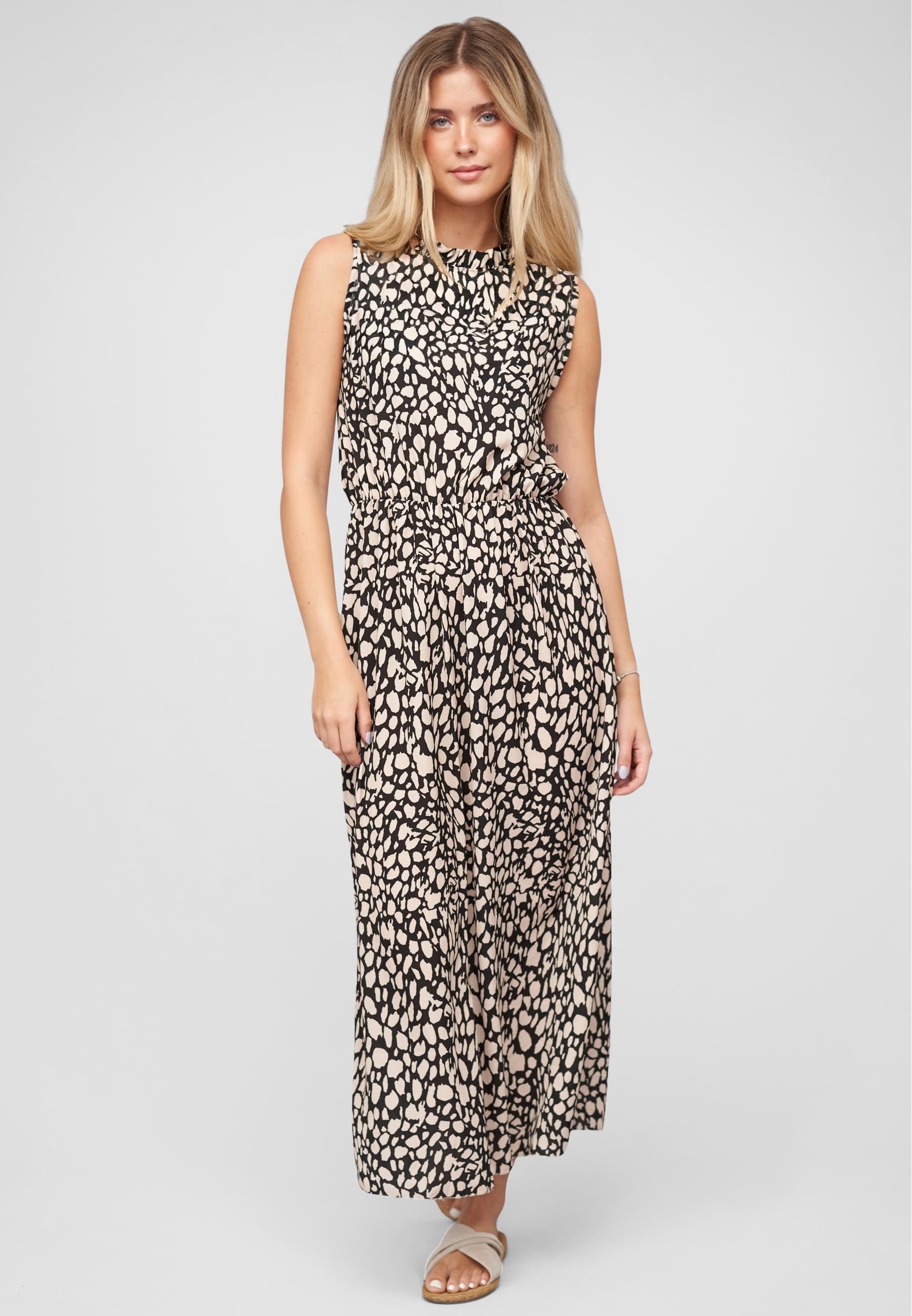 CLOUD 5IVE Shirtkleid »CLOUD 5IVE Maxi Dress with aop animal print« 1 Stk. tlg.