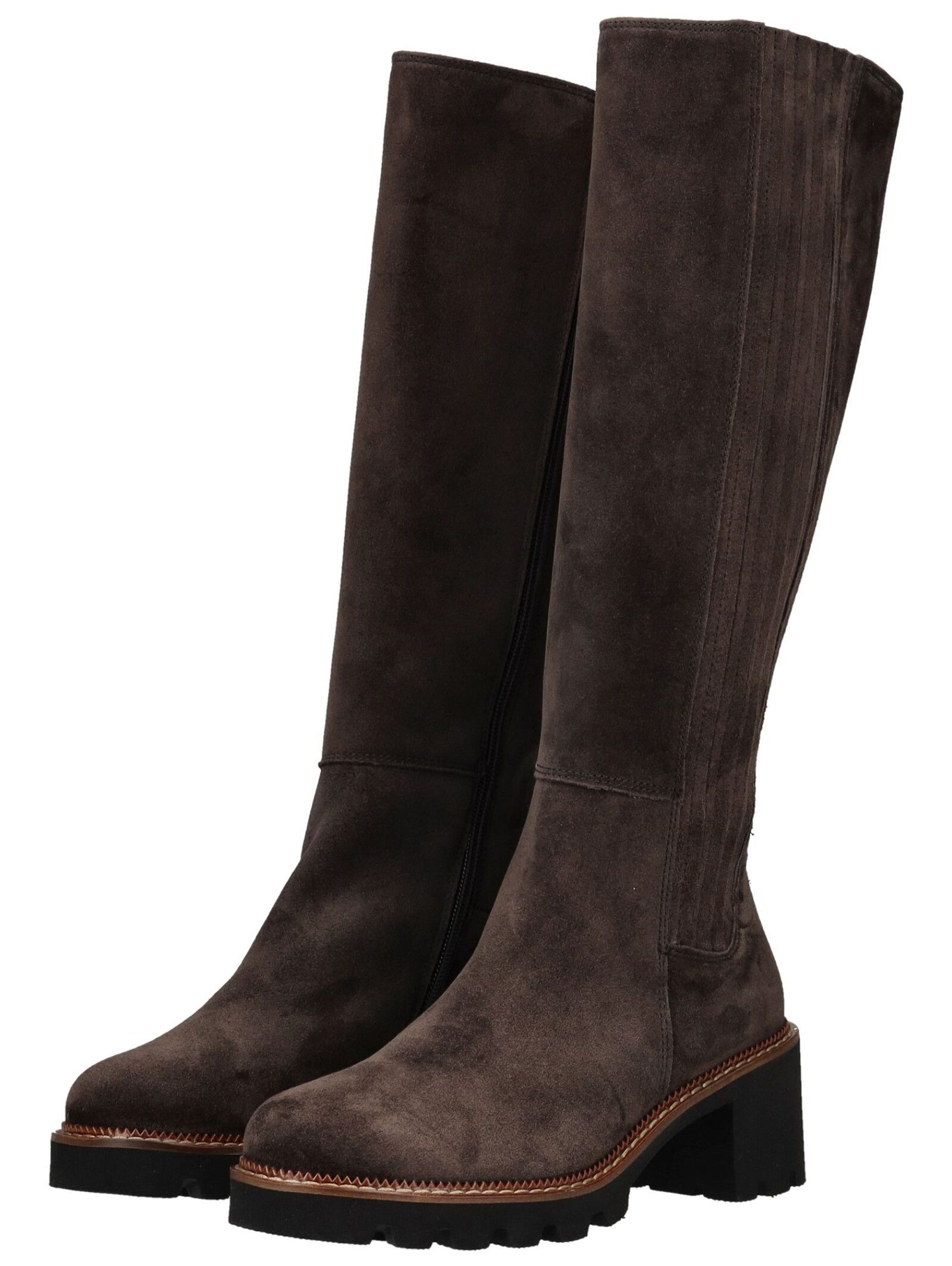 Stiefel PAUL GREEN "Paul Green Stiefel Veloursleder", Damen, Gr. 37, mocca, Veloursleder, Schuhe Stiefel 3