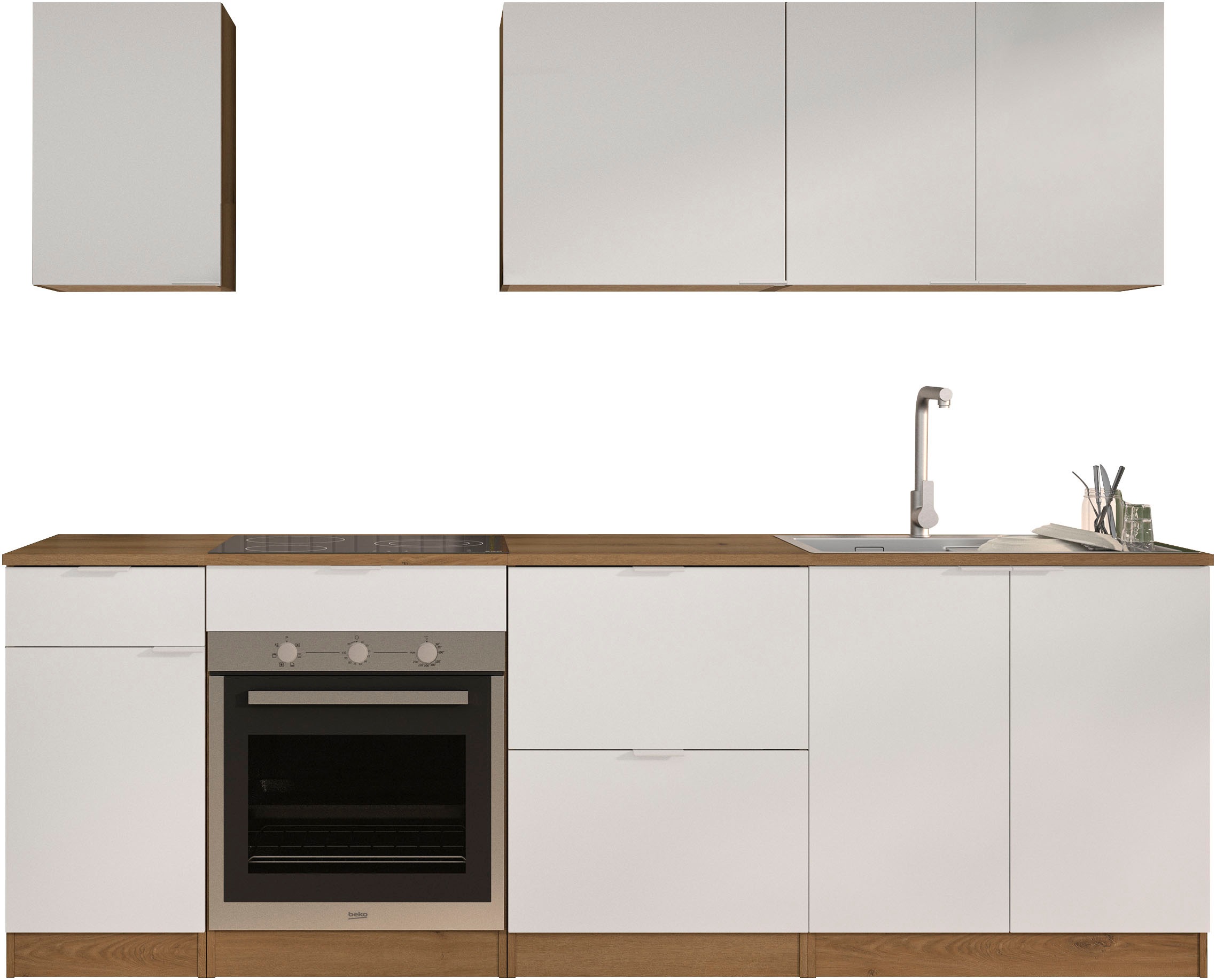 Gami Küchenzeile »240 EDEN ohne E-Geräte« mit melaminbeschichteter Oberfläche, robust und pflegeleicht