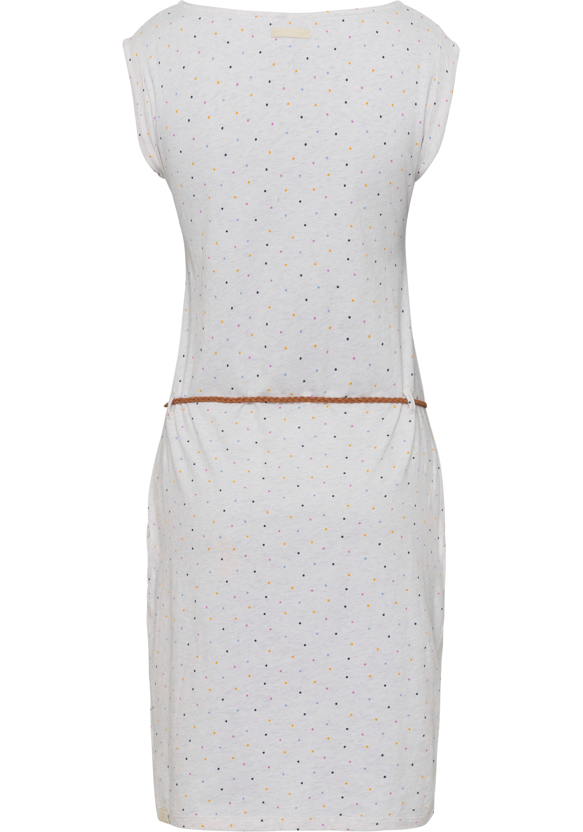 Ragwear Jerseykleid »TAGG DOTS«, (2 tlg., mit Bindegürtel)