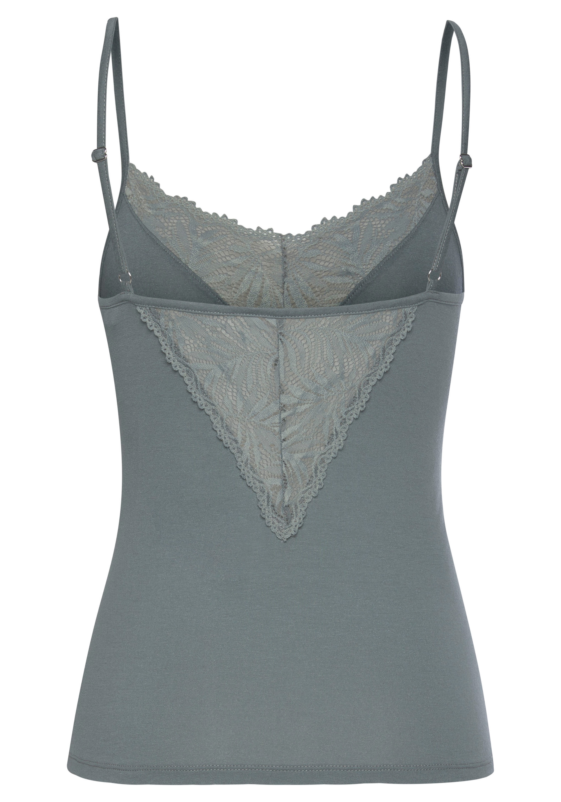 LASCANA Spitzentop, mit edlen Spitzendetails
