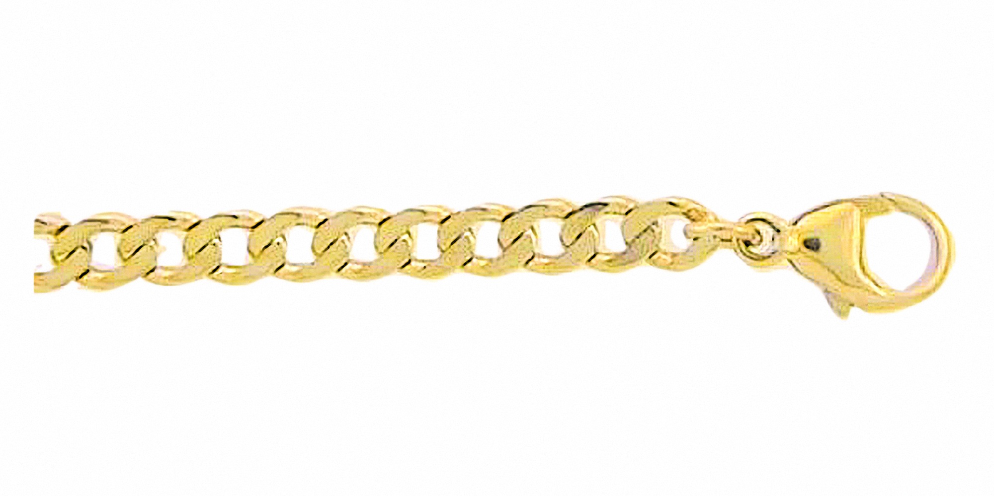 ADELIA ́S Damen Goldarmband "Damen Goldschmuck 333 Gold Flach Panzer Armband 21 cm", 21, Gold, gold, Gold, Armbänder, 21 cm 333 Gold Goldschmuck für