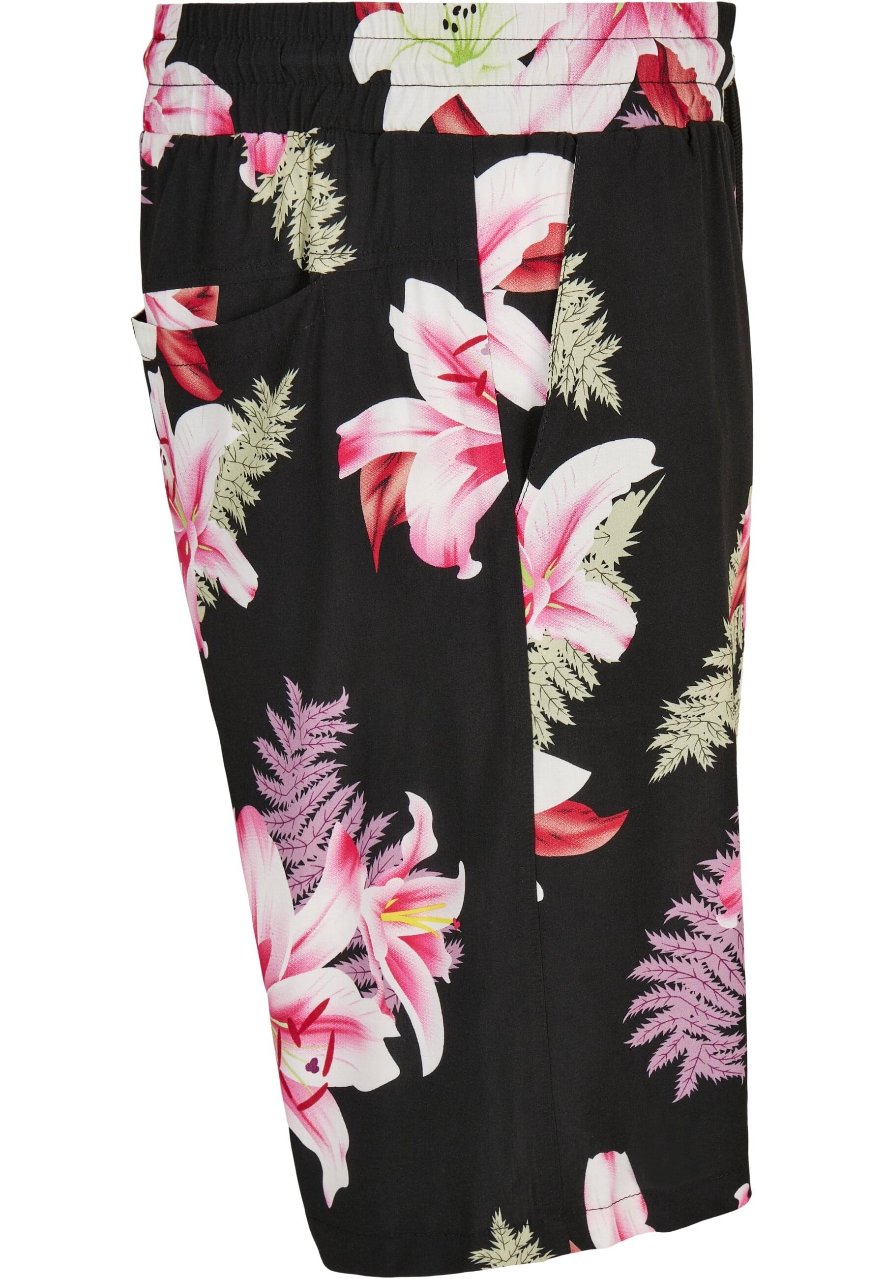 URBAN CLASSICS Stoffhose »Urban Classics Herren Viscose AOP Resort Shorts«, (1 tlg.)