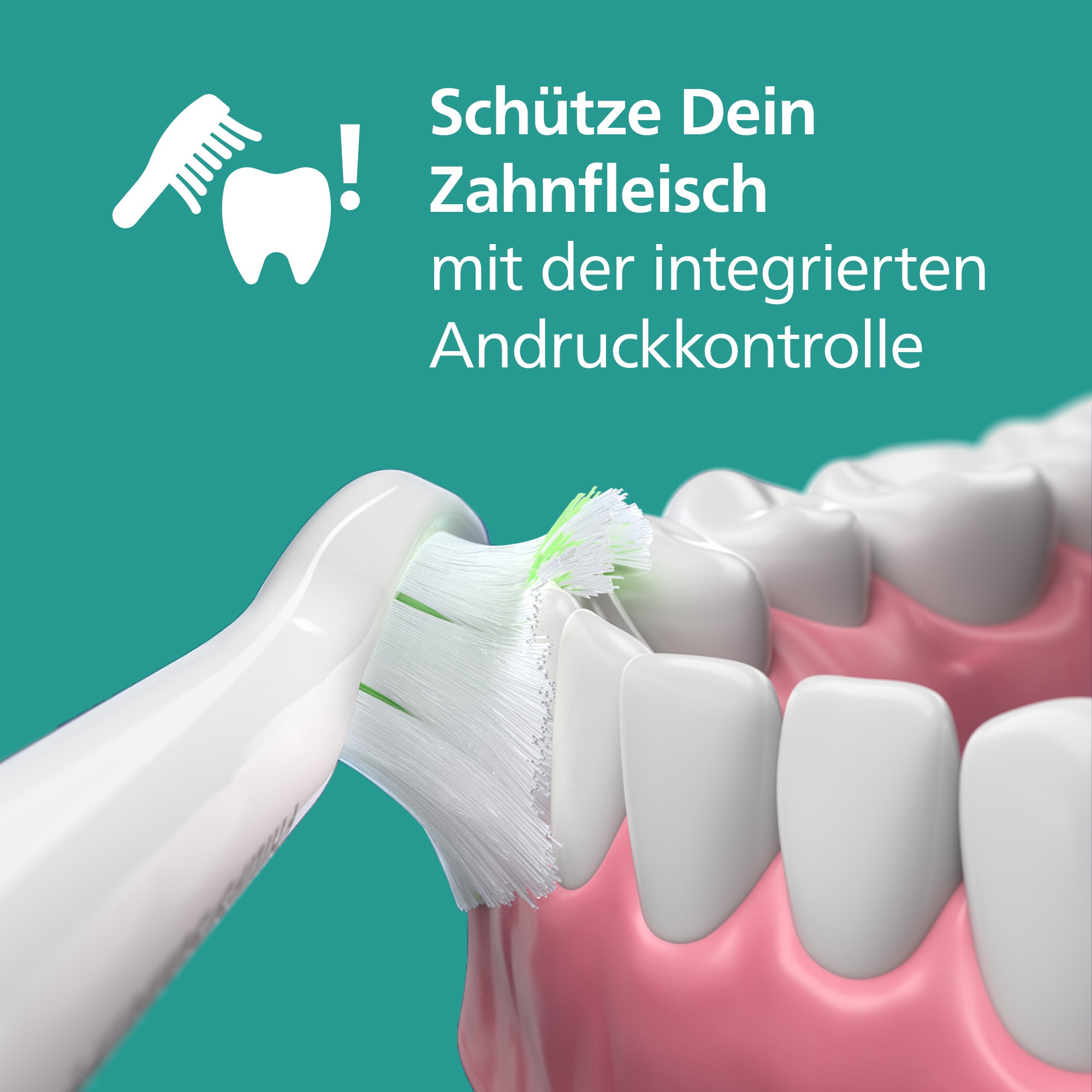 Philips Sonicare Elektrische Zahnbürste »Series 5300«, 1 St. Aufsteckbürsten, mit Andruckkontrolle, 2 Intensitätsstufen, inkl. Ladegerät, Reiseetui