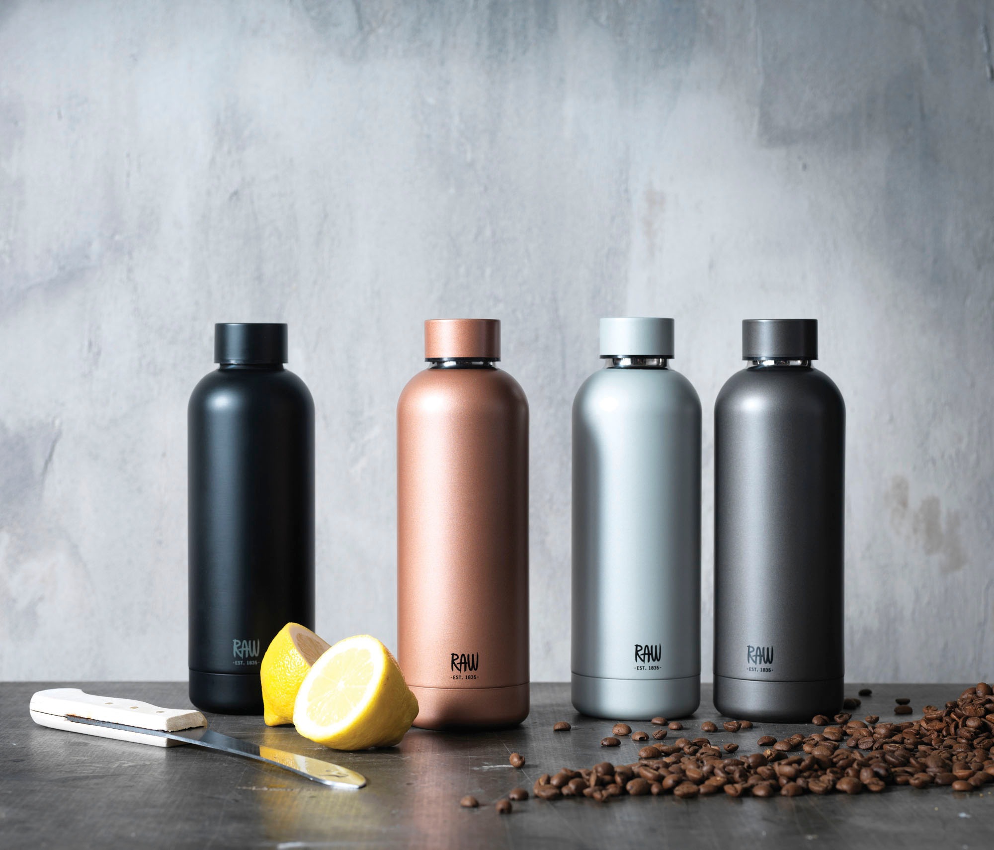 aida RAW Thermoflasche »RAW To Go« Stahl, 500 ml