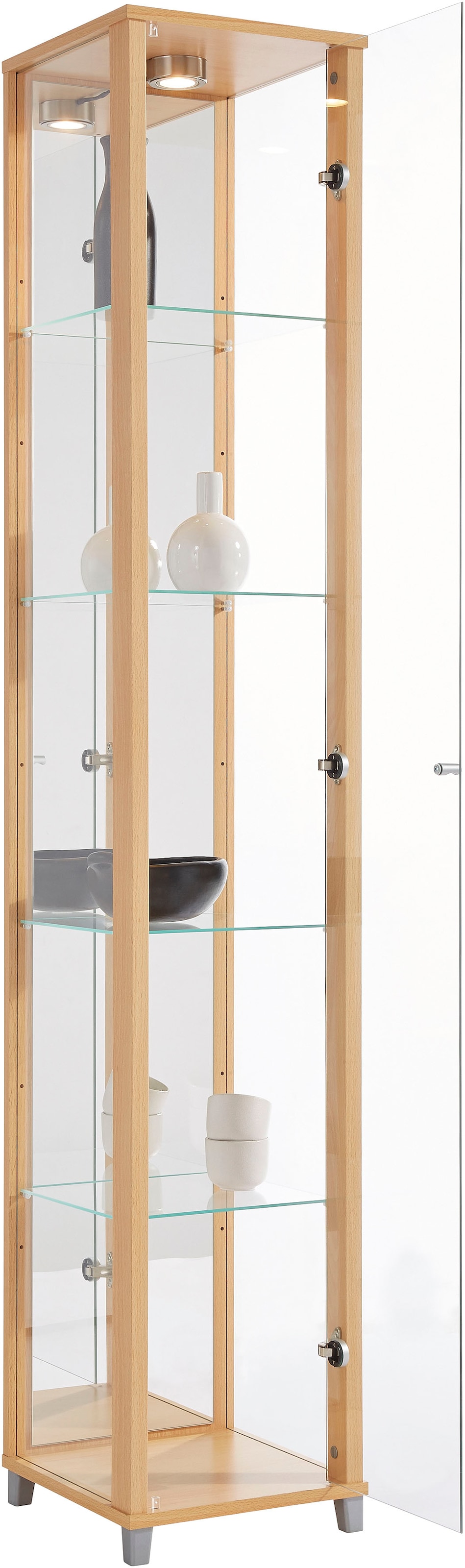 fif möbel Vitrine »OPTIMA«, Standvitrine/Glasvitrine 1x Glastür,perfekt für Sammler,Sammlervitrine